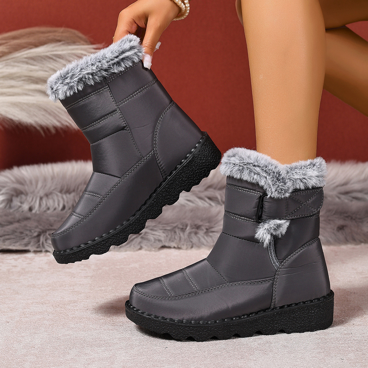 Women's Wear-resistant Comfortable Warm Snow Boots - Image 4
