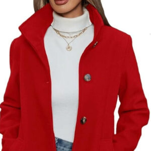 Casual Autumn And Winter Long Sleeve Woolen Coat