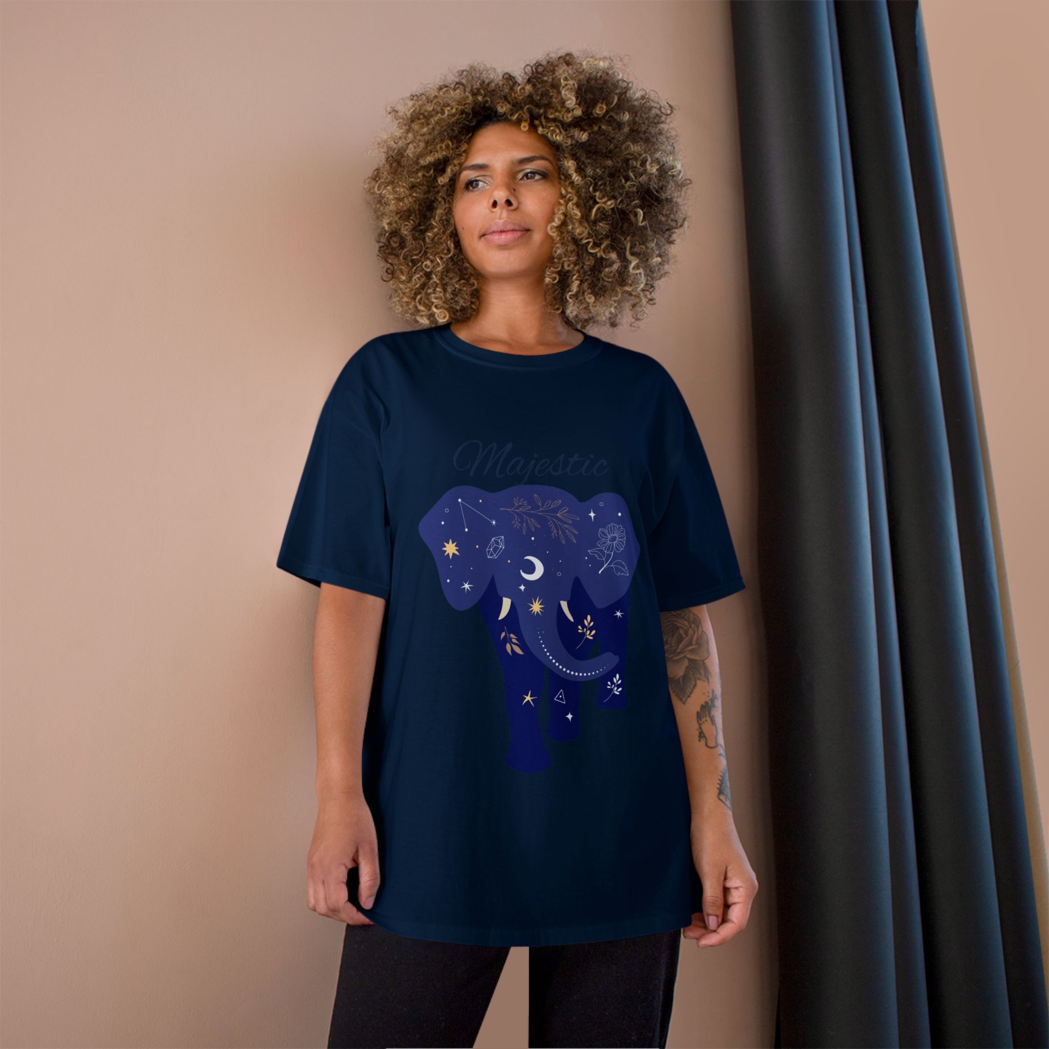 Majestic Elephant Champion T-Shirt | Dreamy Animal Tee for Nature Lovers, Animal Advocates, Gift for Men and Women, Boho Style - Image 19