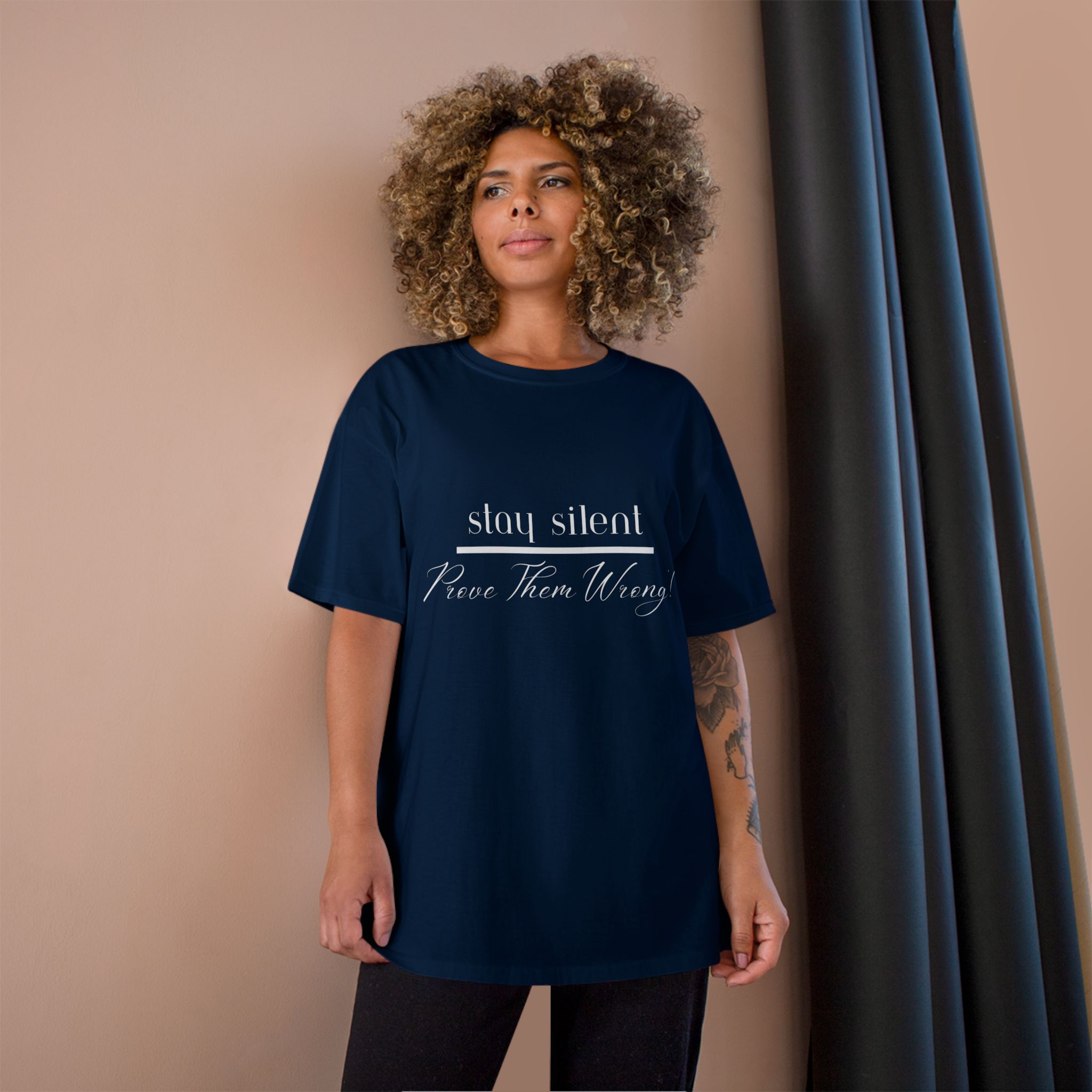 Stay Silent Champion T-Shirt, Motivational Tee, Casual Wear, Gift for Teens, Summer Fashion, Inspirational Quote, Unisex Tee, T-Shirt for Men and Women - Image 28