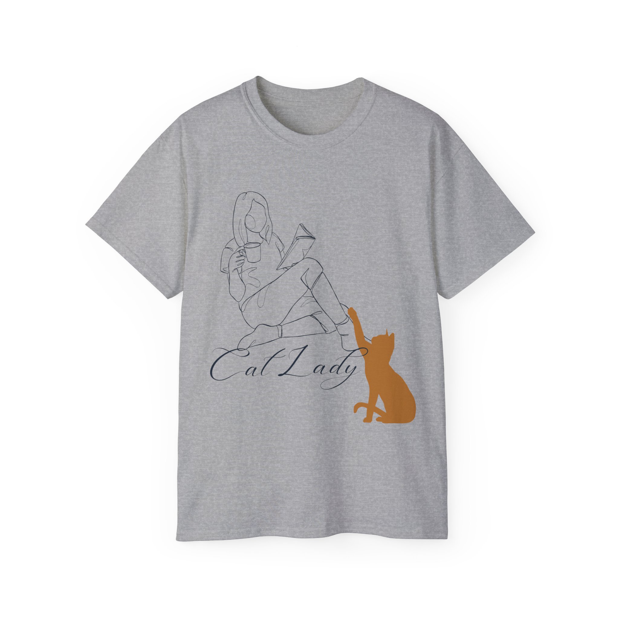 Cat Lady Ultra Cotton Tee, Cat Lover Gift, Pet Owner's Shirt, Unique Casual Tee, Gift for Her, Cute Animal Tee, Animal Lover T-Shirt - Image 14