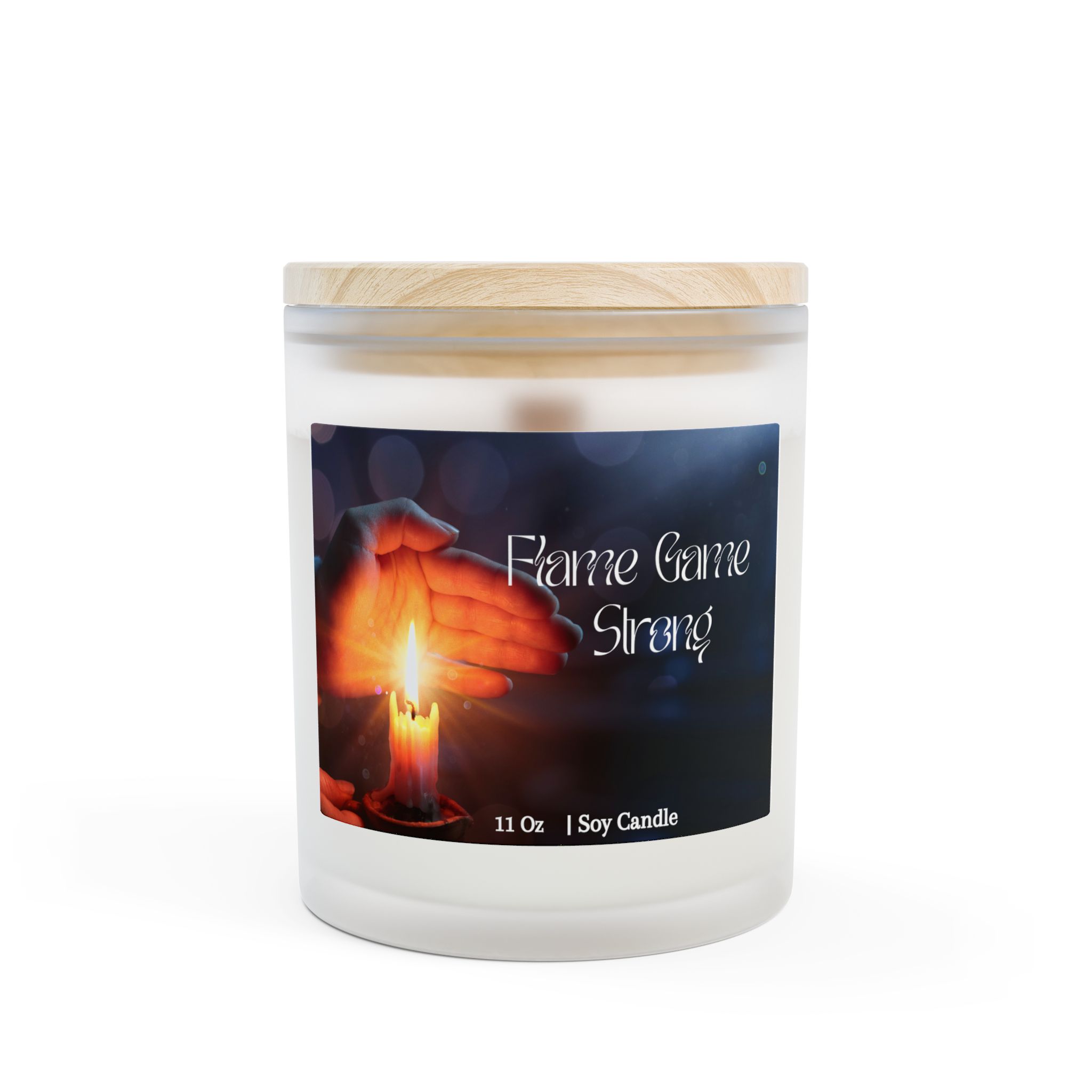 Candle with Emotive Design | Frosted Glass Soy Candle, Cozy Home Decor, Relaxation Gift, Spiritual Aromatherapy, Self-Care Essential - Image 13