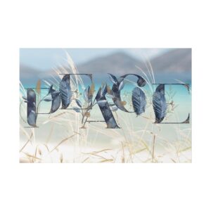 Peaceful Beach Canvas Art, Serenity Wall Decor, Coastal Home Design, Tranquil Gift, Beach House Wall Art