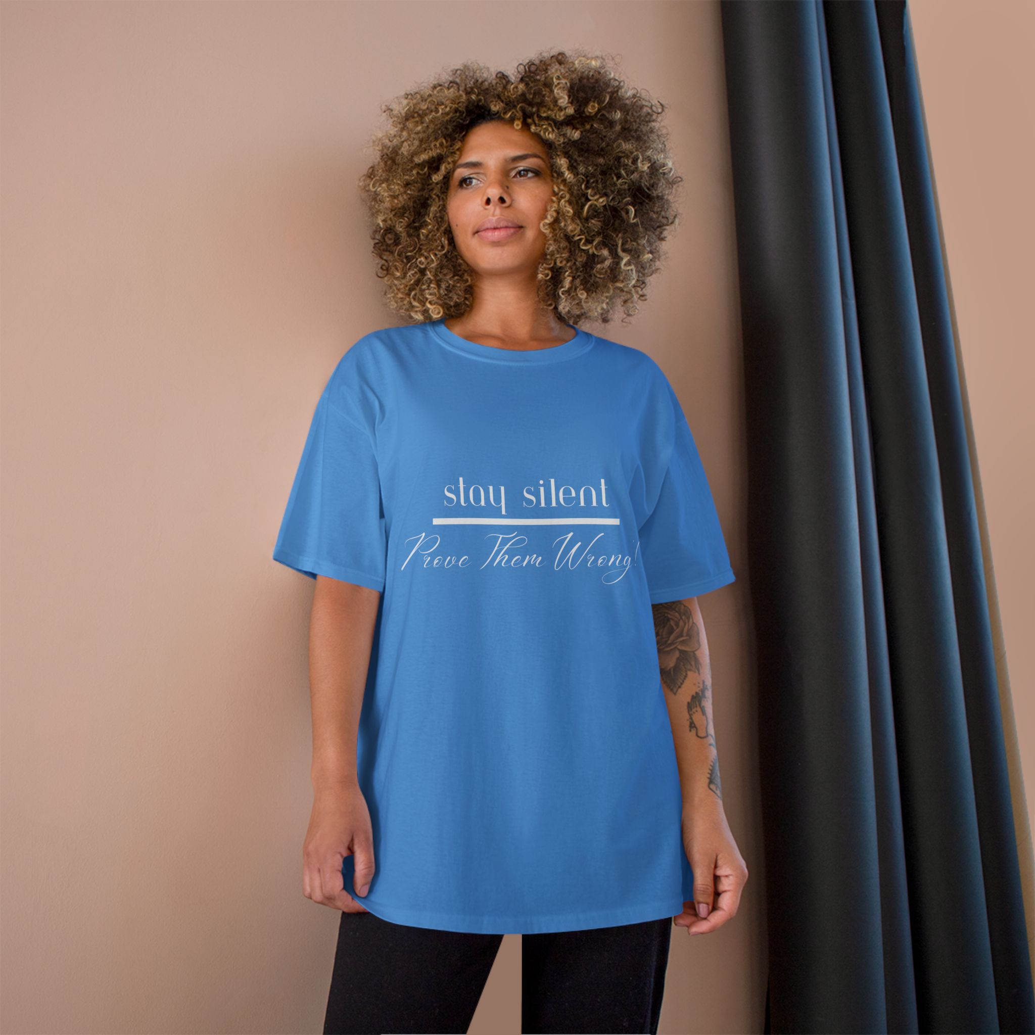 Stay Silent Champion T-Shirt, Motivational Tee, Casual Wear, Gift for Teens, Summer Fashion, Inspirational Quote, Unisex Tee, T-Shirt for Men and Women - Image 20