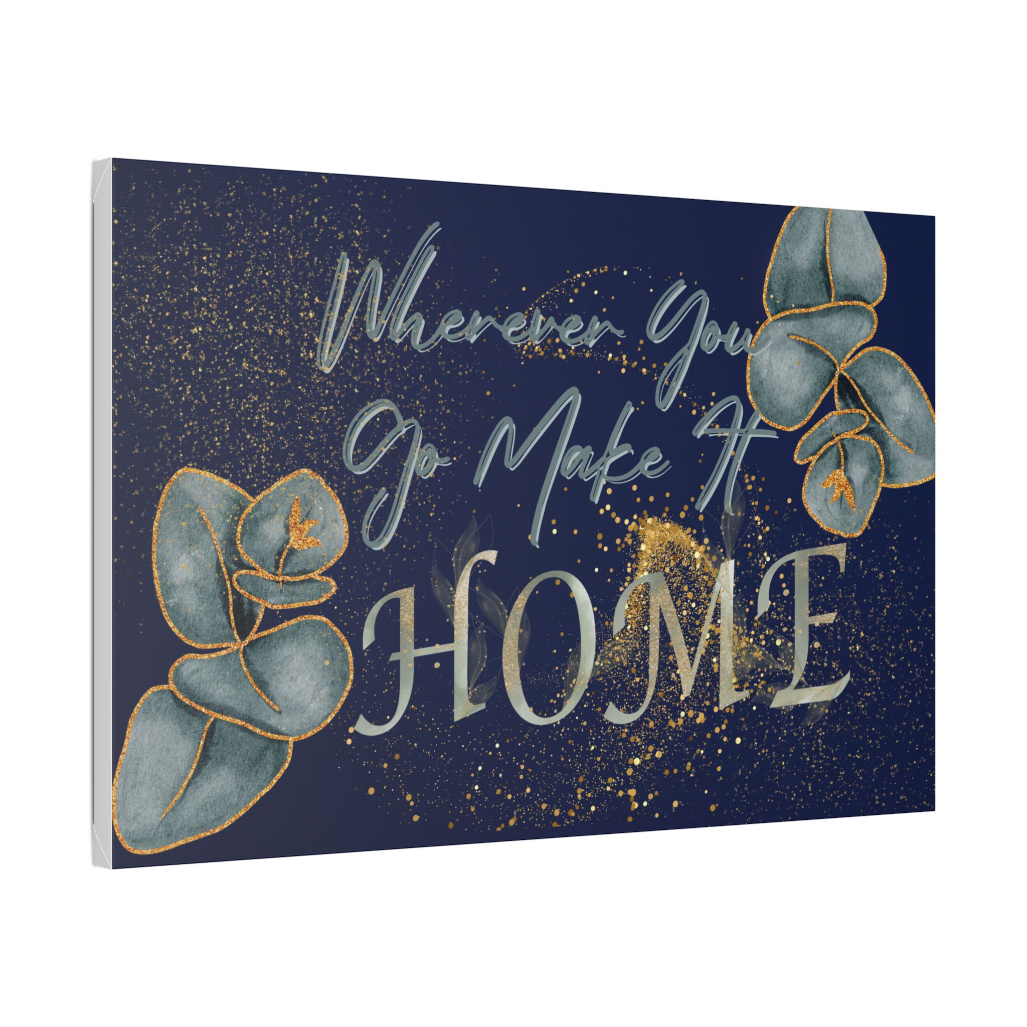 Home Inspirational Wall Art, Motivational Canvas Print, Botanical Decor, Gift for Housewarming, Modern Living Room Decoration - Image 2