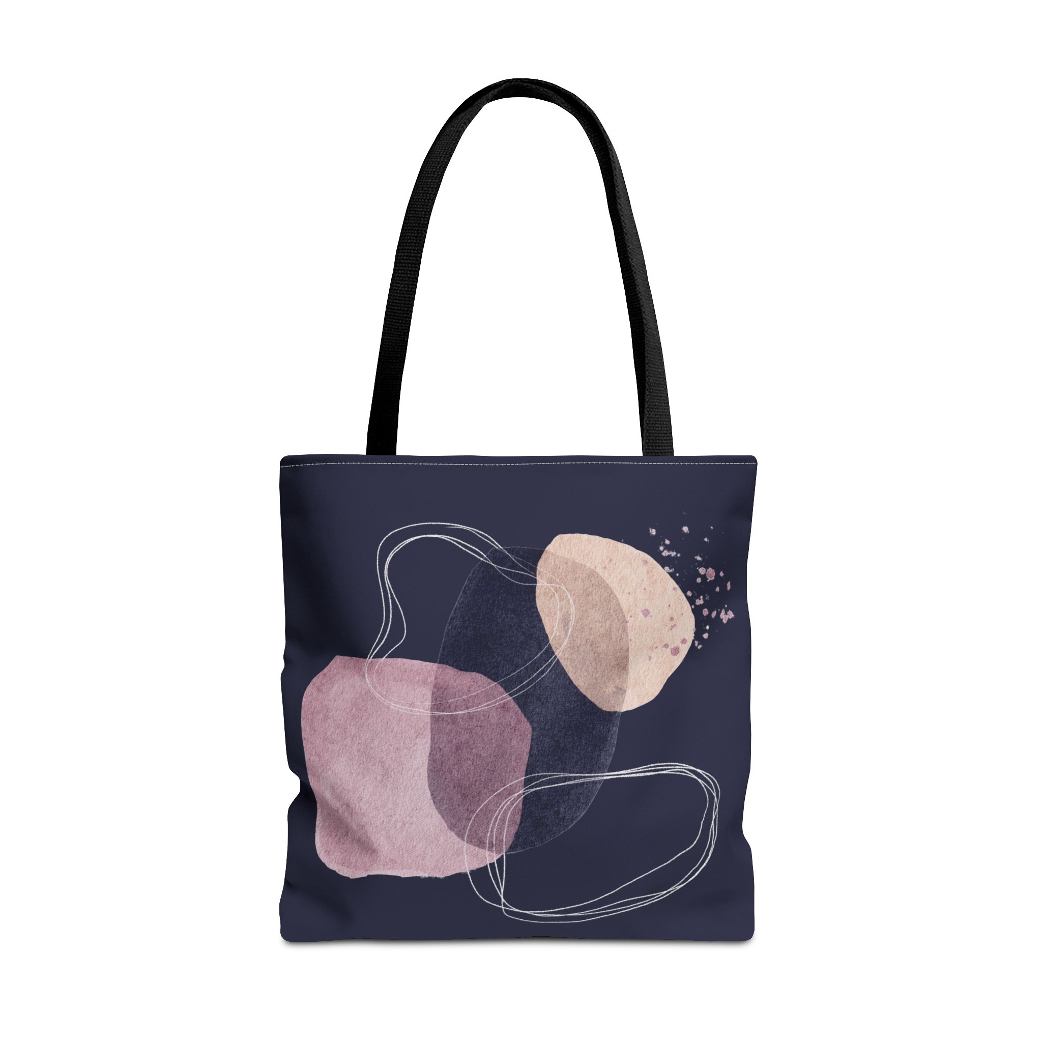 Chic Abstract Tote Bag for Everyday Use, Art Lover Gift, Stylish Shopping Bag, AOP Bag, Minimalist Canvas Tote - Image 9