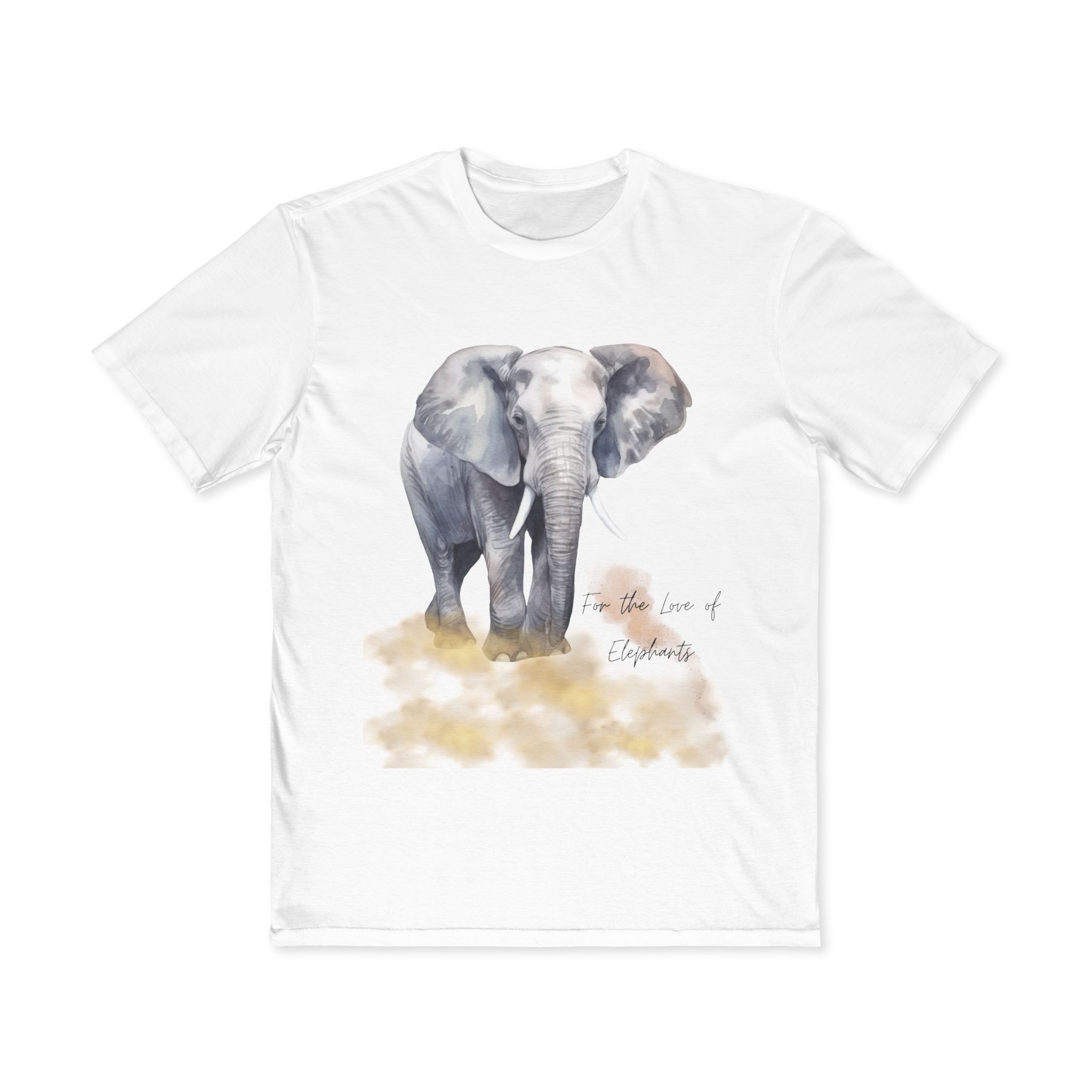 Elephant Love Tee, Animal Lover T-Shirt, Nature Shirt, Gift for Wildlife Enthusiasts, Eco-Friendly Fashion, Unisex Casual Wear, Men's T-Shirt - Image 3