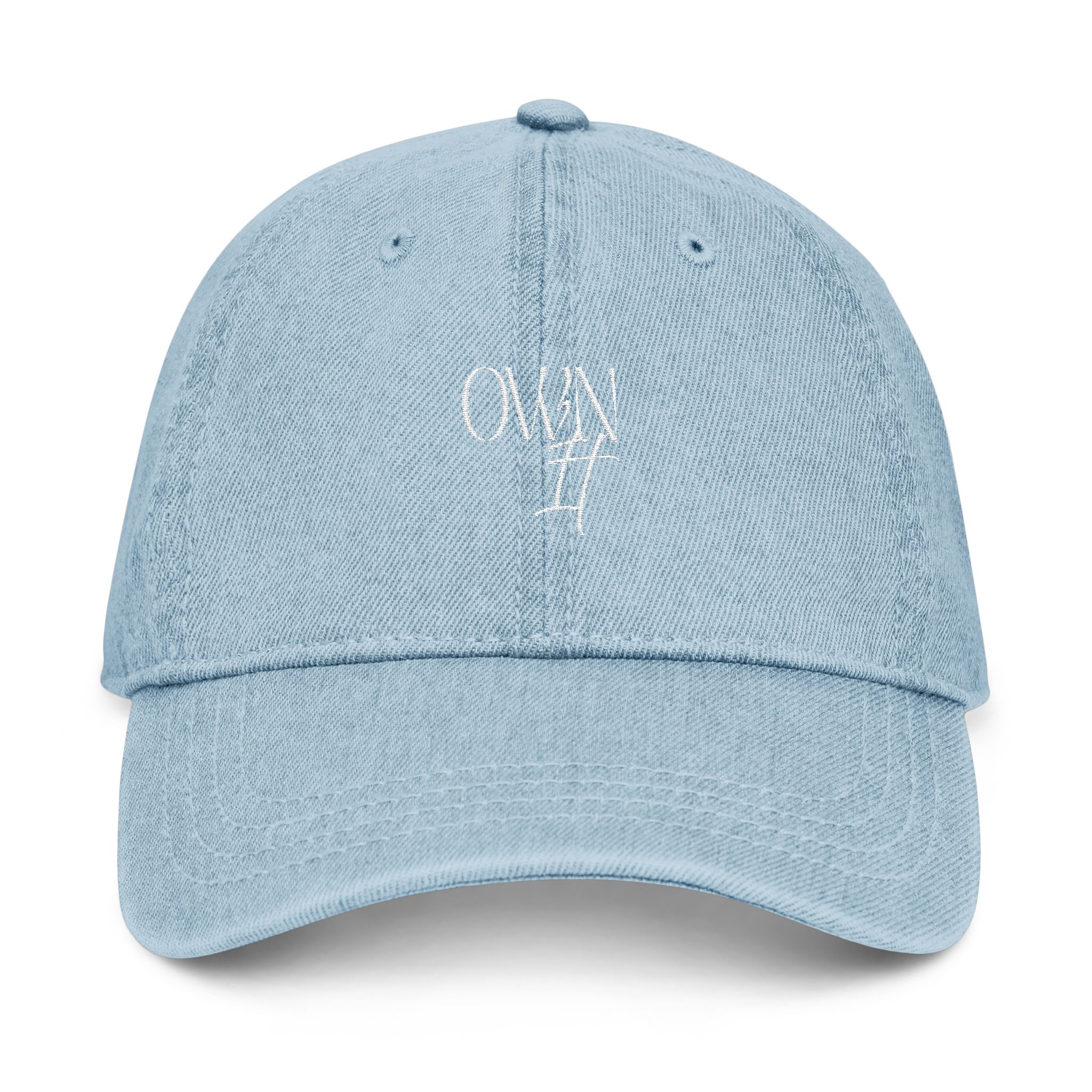 Embroidered Denim Hat - Own It, Unisex Cap for Casual Outings, Gifts for Friends, Fashion Accessory, Summer Style - Image 5