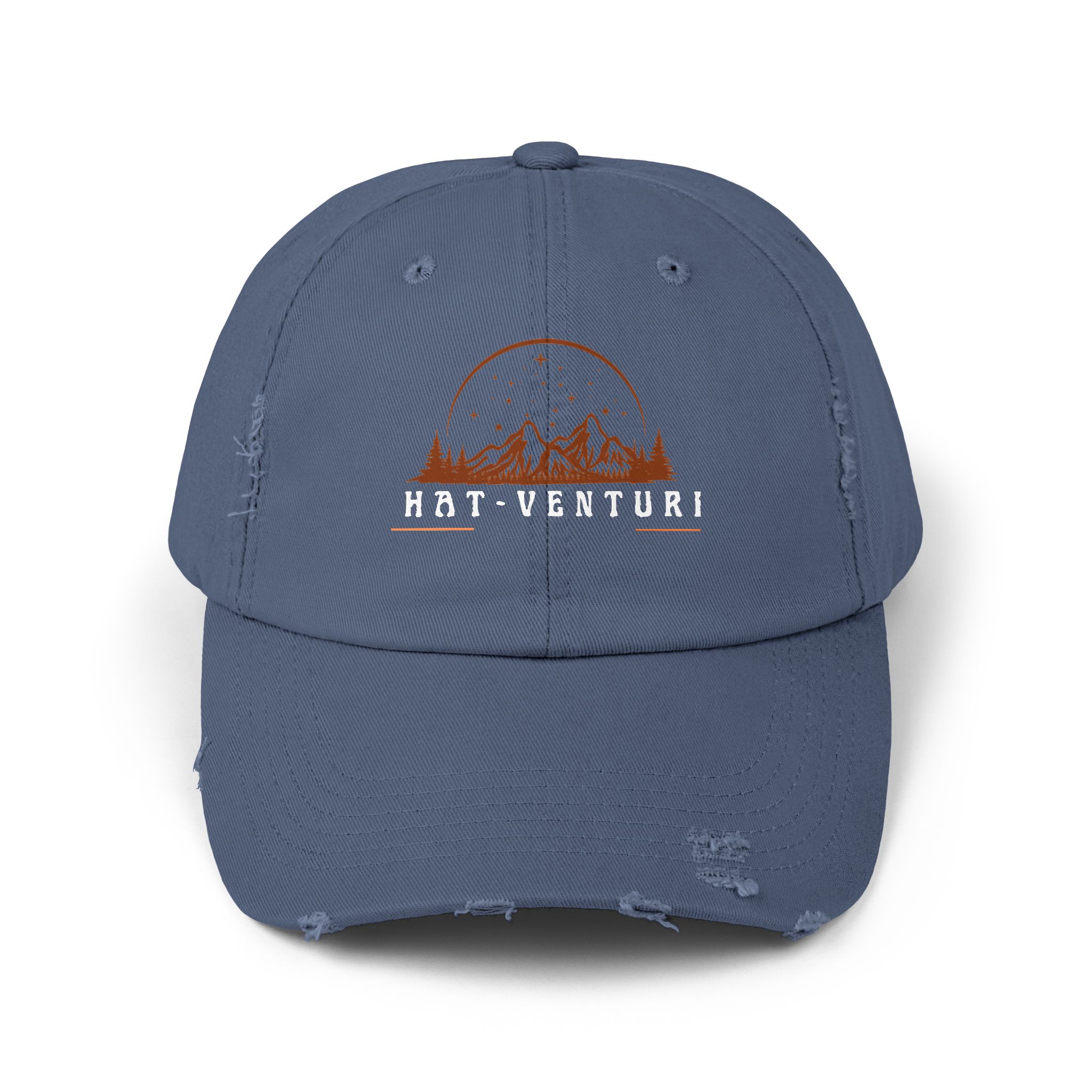 Adventure Ready Distressed Cap, Travel Hat, Outdoor Gear, Camping Gift, Unisex Baseball Cap, Festival Accessories - Image 2