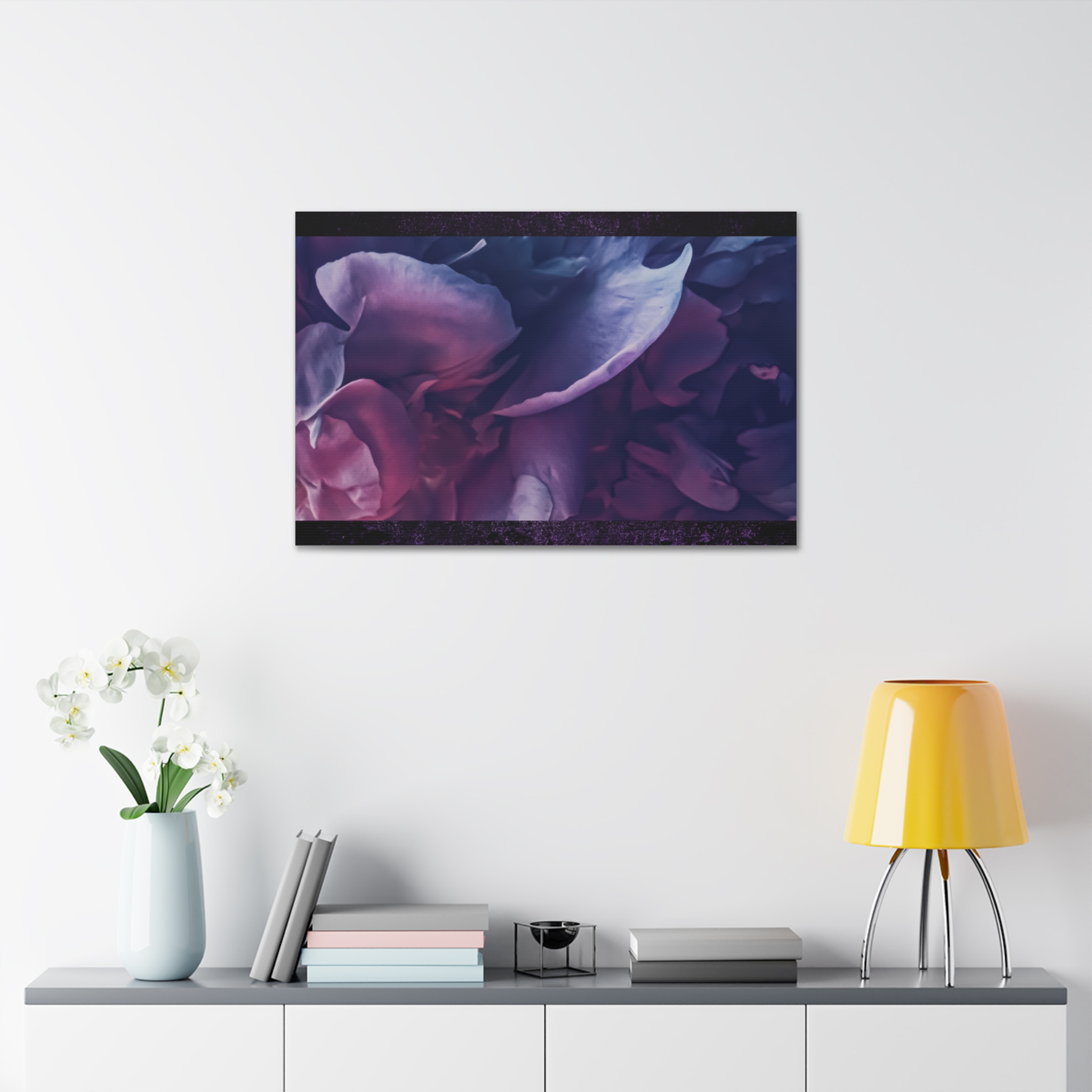 Canvas Wall Art - Floral Abstract Design, Home Decor, Modern Art, Gifts for Her, Bedroom Wall Hanging - Image 3