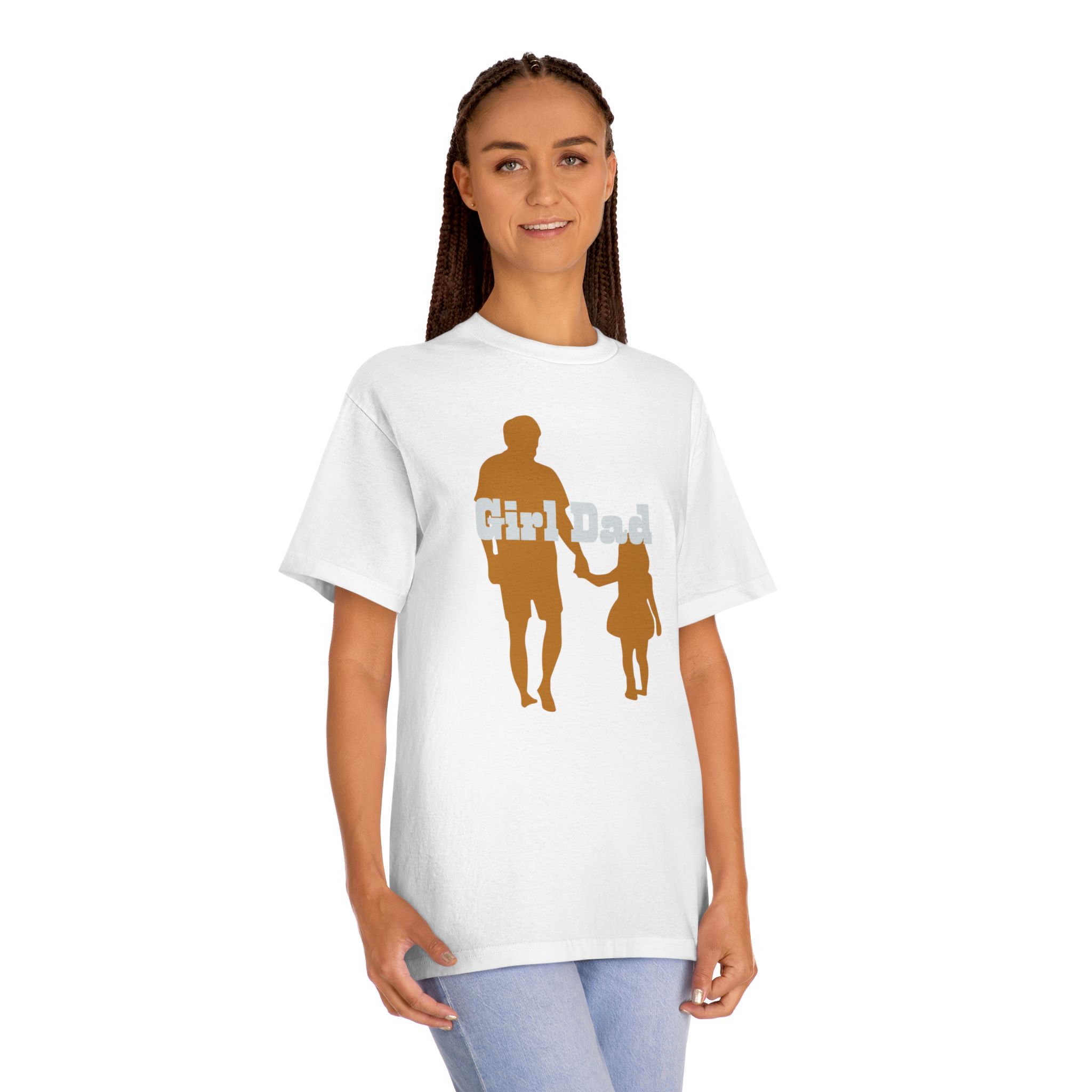 Girl Dad Unisex Classic Tee, Gift for Dads, Casual Wear, Family Bonding Shirt, Kids and Dads Matching Outfits - Image 4
