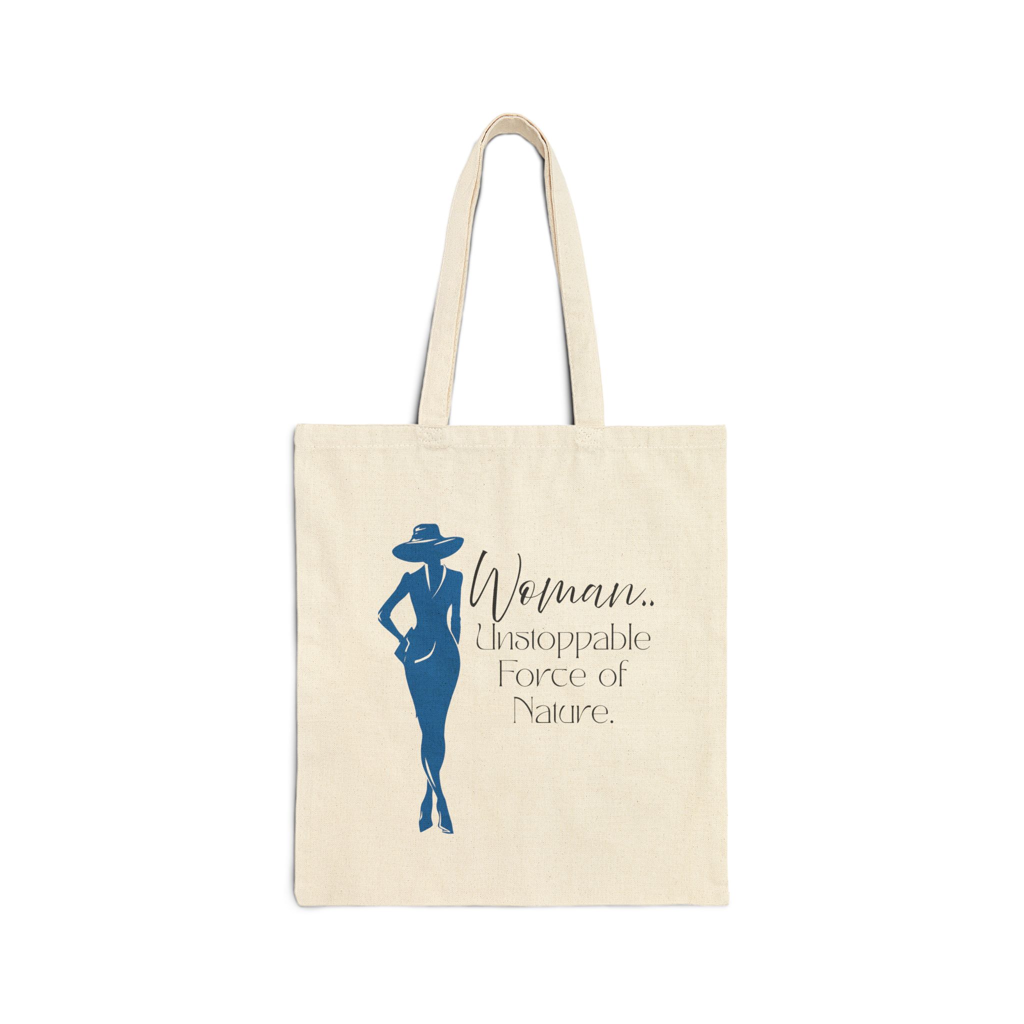 Empowering Woman Tote Bag | Reusable Grocery Bag, Stylish Tote, Gift for Her, Eco-Friendly Bag, Inspirational Design - Image 3