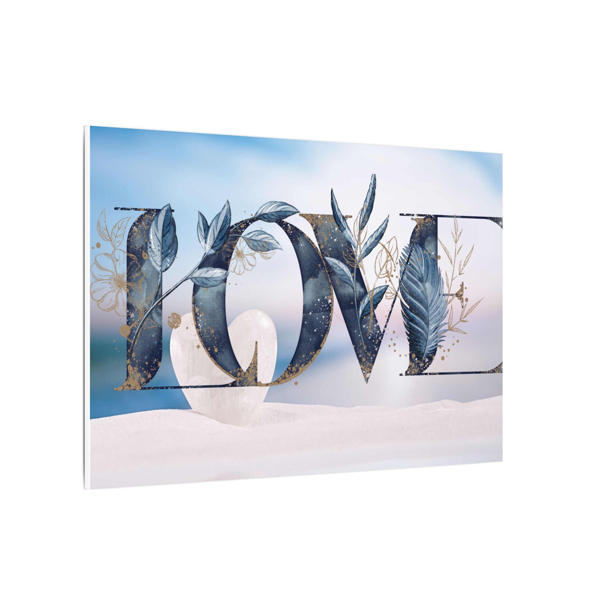 Love Canvas Art Print, Wall Decor, Home Decoration, Wedding Gift, Romantic Art, Inspirational Wall Art, Nature-Inspired Design