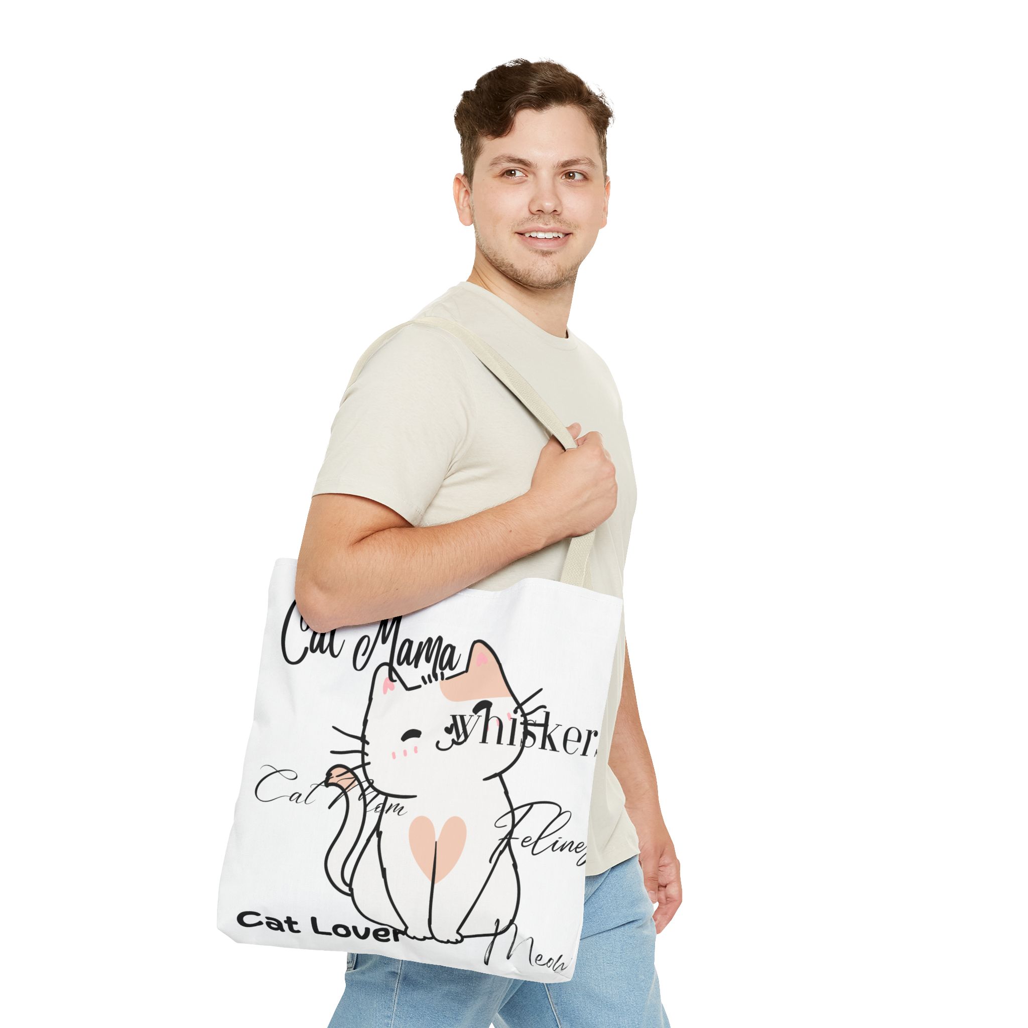 Cat Lover Tote Bag - Perfect Gift for Cat Moms, Animal Enthusiasts, Pet Lovers, Unique Cat-themed Accessory, Ideal for Everyday Use - Image 37