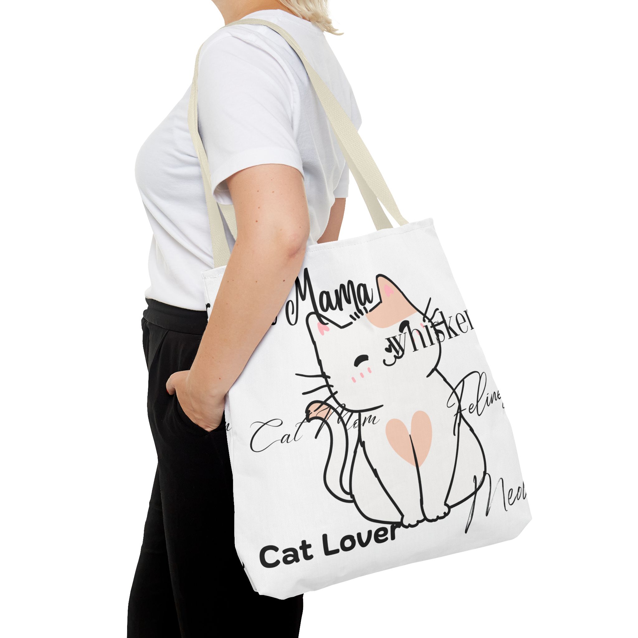 Cat Lover Tote Bag - Perfect Gift for Cat Moms, Animal Enthusiasts, Pet Lovers, Unique Cat-themed Accessory, Ideal for Everyday Use - Image 38