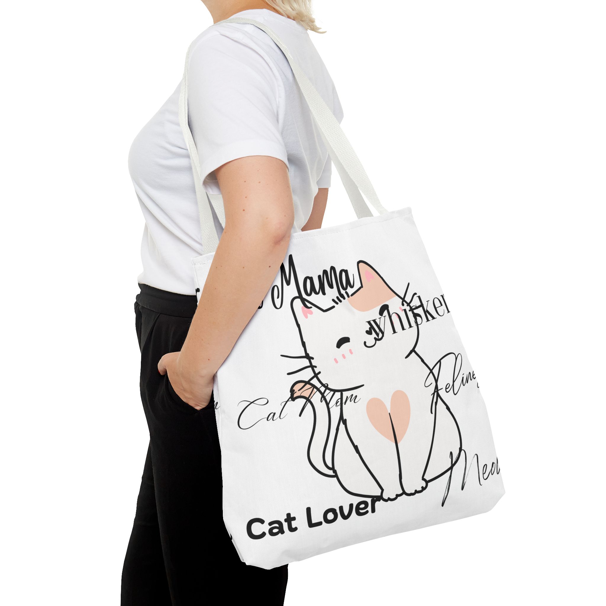 Cat Lover Tote Bag - Perfect Gift for Cat Moms, Animal Enthusiasts, Pet Lovers, Unique Cat-themed Accessory, Ideal for Everyday Use - Image 25