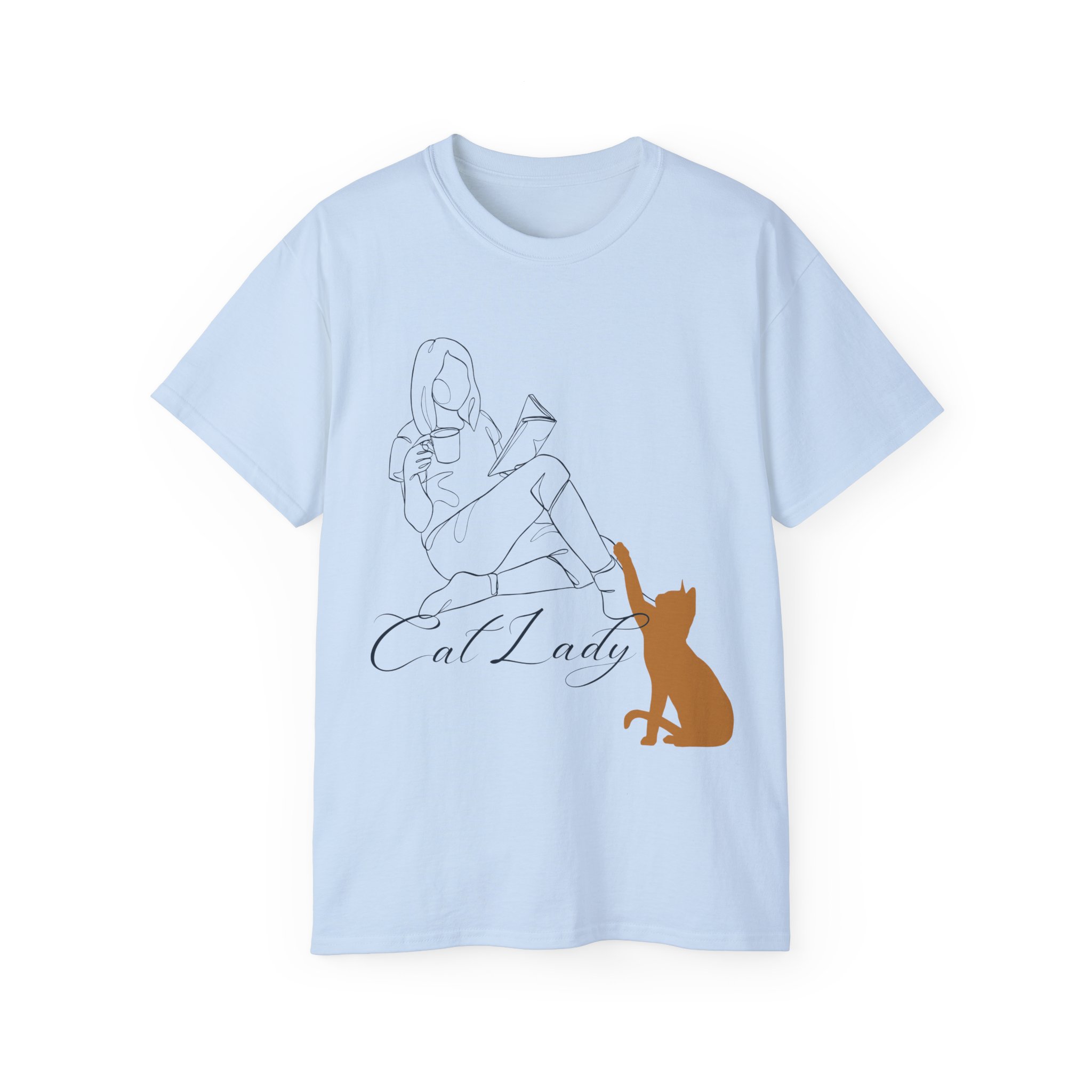 Cat Lady Ultra Cotton Tee, Cat Lover Gift, Pet Owner's Shirt, Unique Casual Tee, Gift for Her, Cute Animal Tee, Animal Lover T-Shirt - Image 18