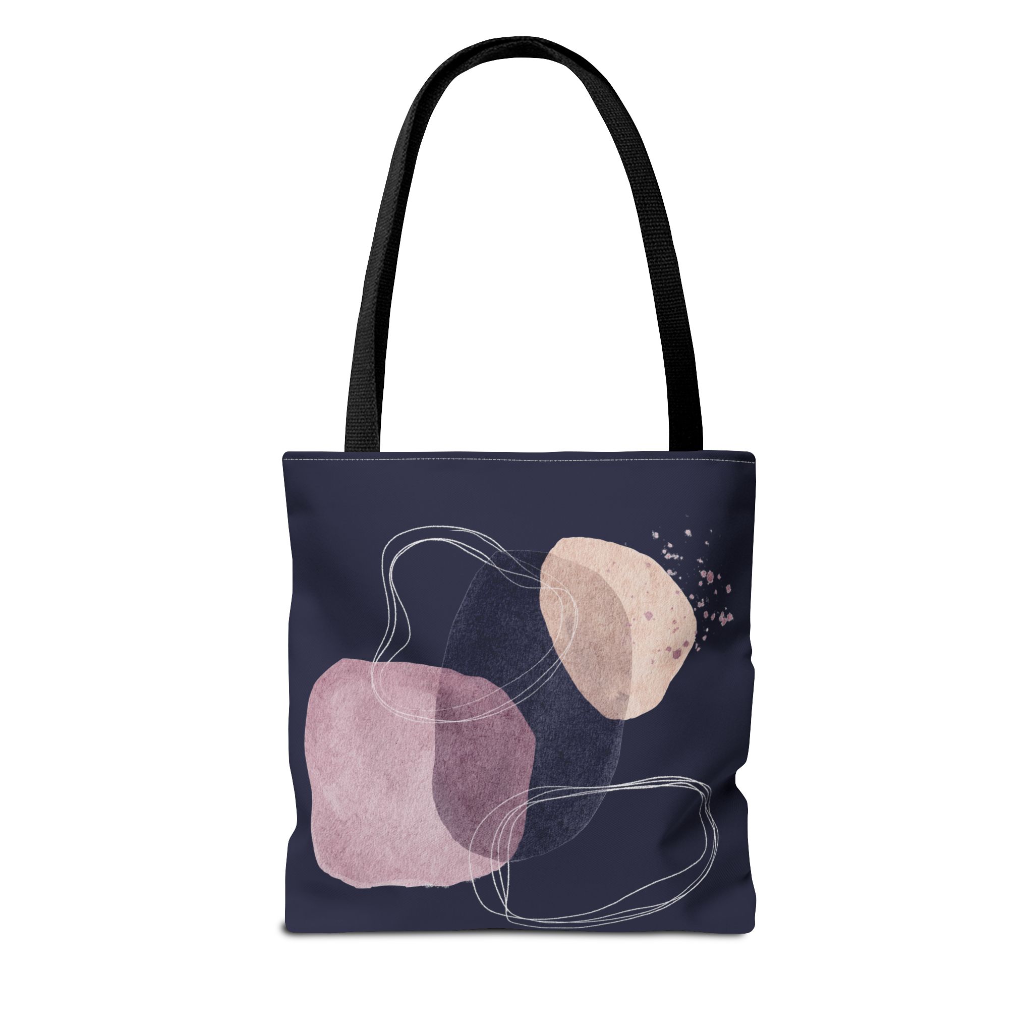 Chic Abstract Tote Bag for Everyday Use, Art Lover Gift, Stylish Shopping Bag, AOP Bag, Minimalist Canvas Tote - Image 2
