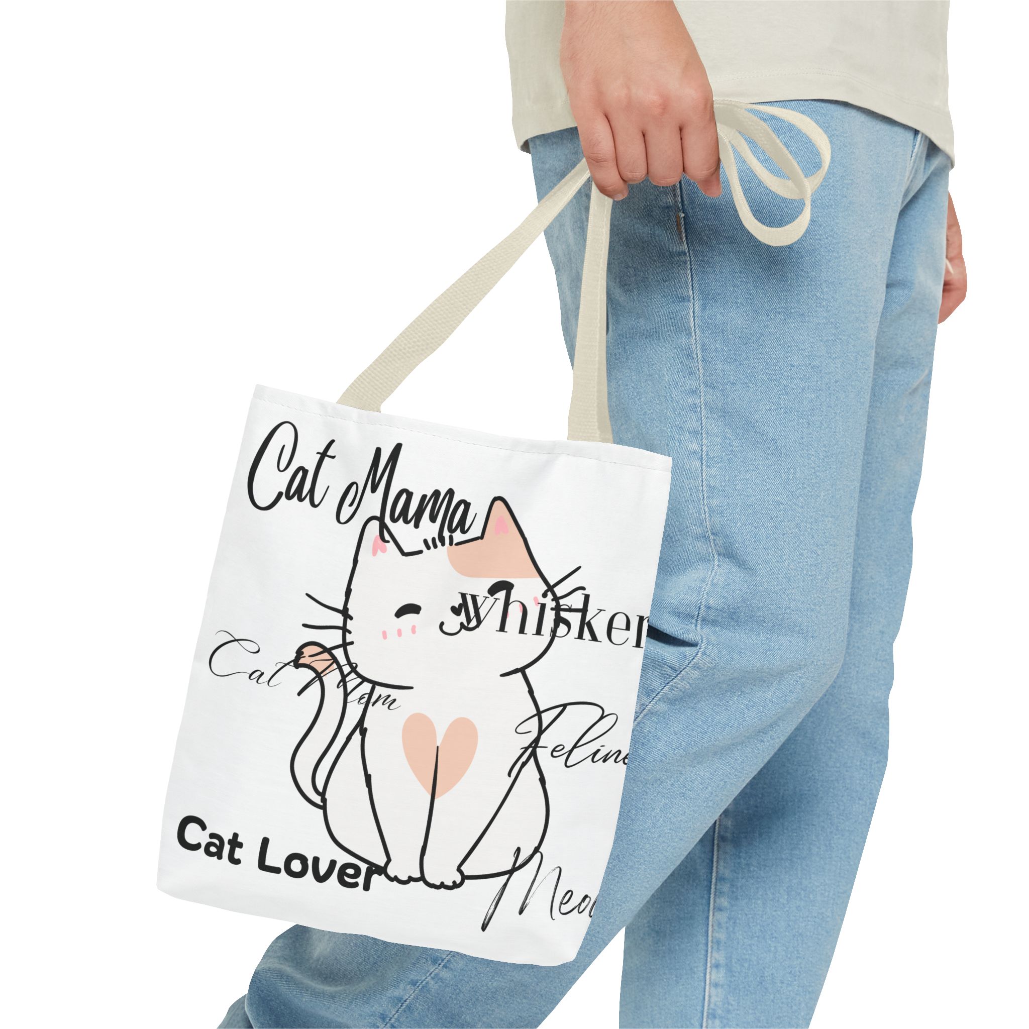 Cat Lover Tote Bag - Perfect Gift for Cat Moms, Animal Enthusiasts, Pet Lovers, Unique Cat-themed Accessory, Ideal for Everyday Use - Image 29