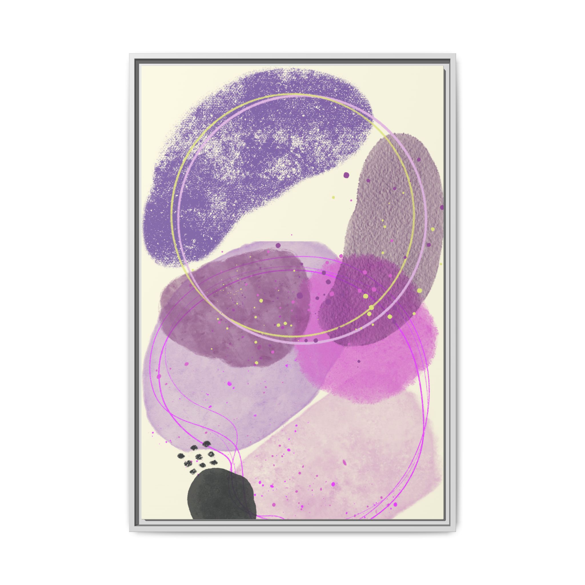 Framed Matte Canvas Art, Abstract Wall Decor, Boho Home Decoration, Stylish Gift for Art Lovers, Modern Living Room Accent - Image 9