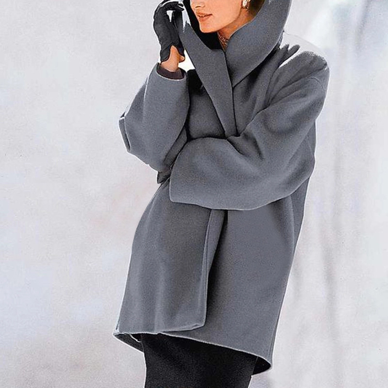 Women's Woolen Coat For Autumn And Winter - Image 7