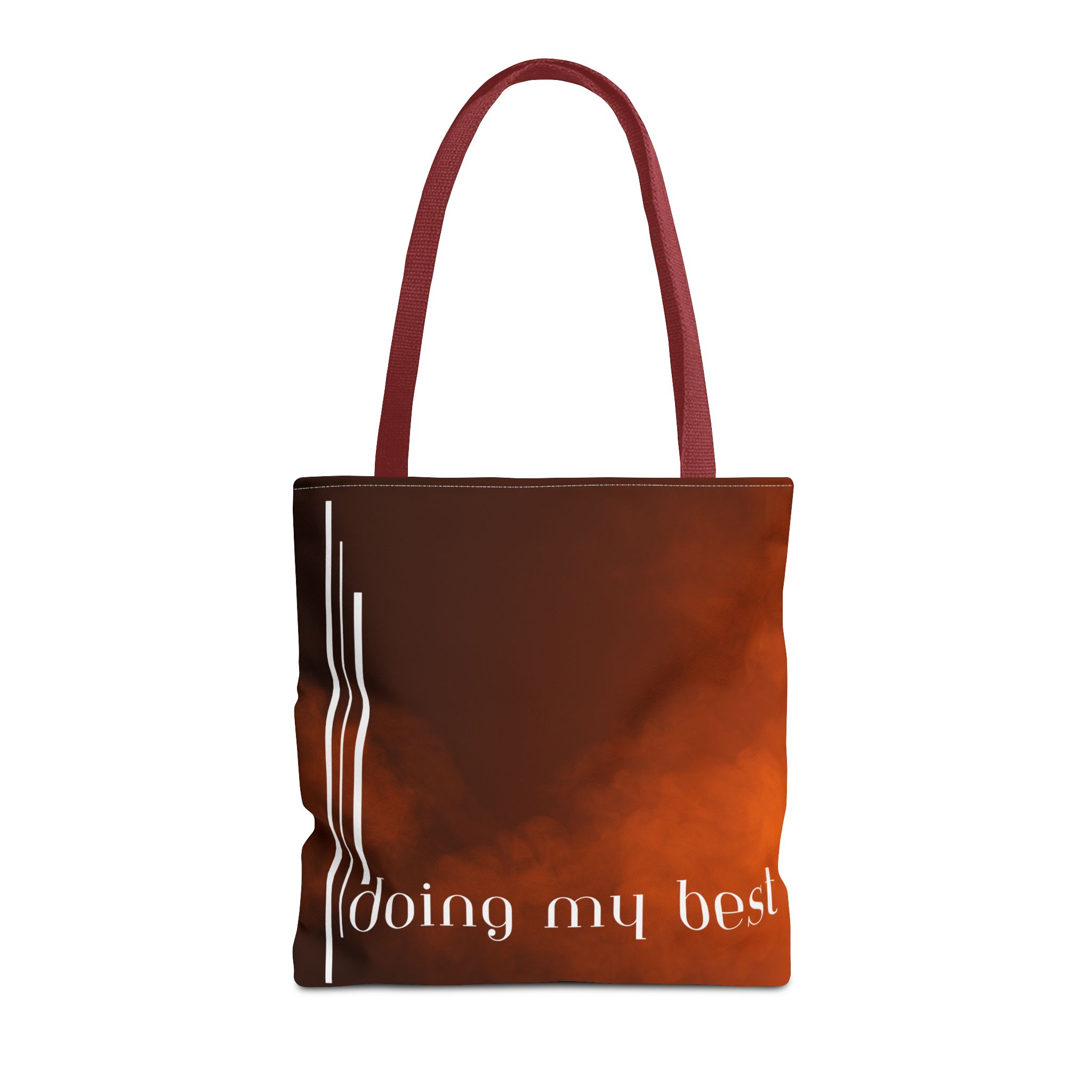 Bohemian Tote Bag - 'Doing My Best' All-Over Print | Eco-Friendly Fashion, Gift for Students, Daily Use, Boho Style, Motivational Bag - Image 5