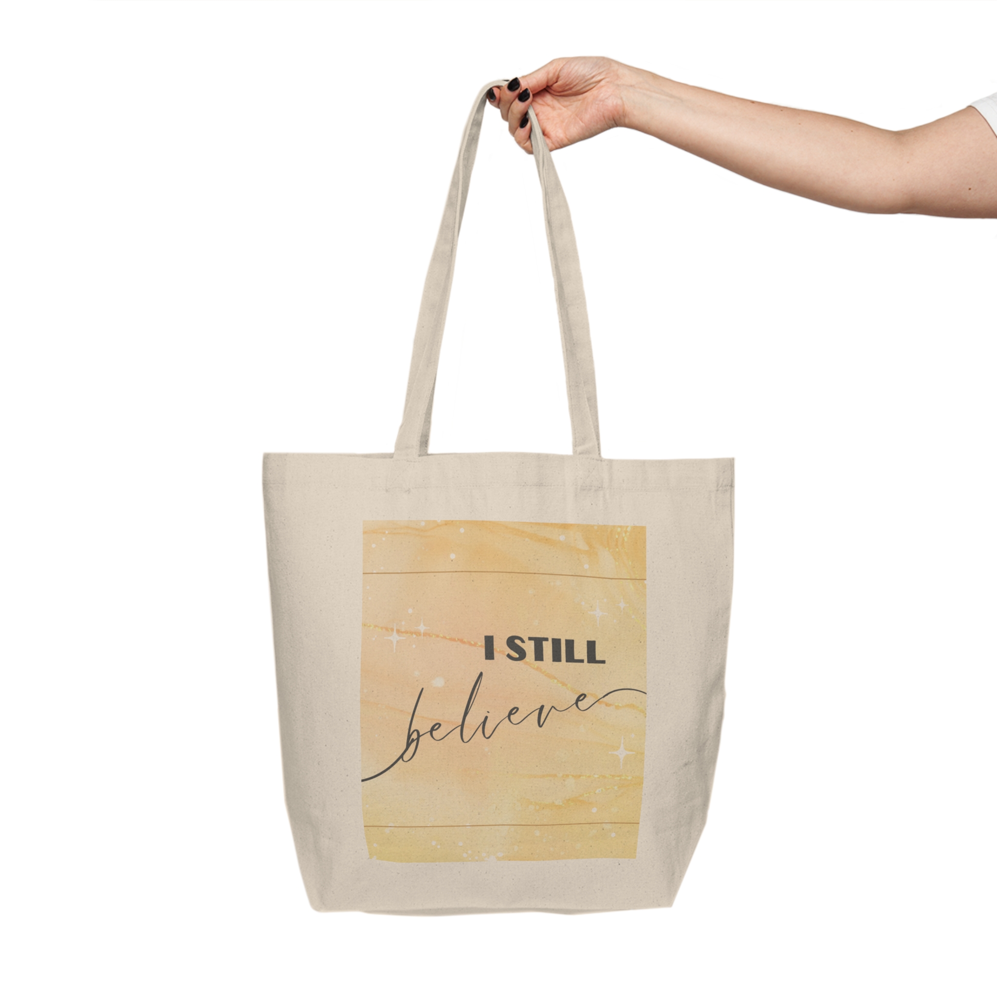 Inspirational Canvas Shopping Tote Bag - Eco-Friendly, Gift for Students, Everyday Use, Mom Gift, Market Bag - Image 4