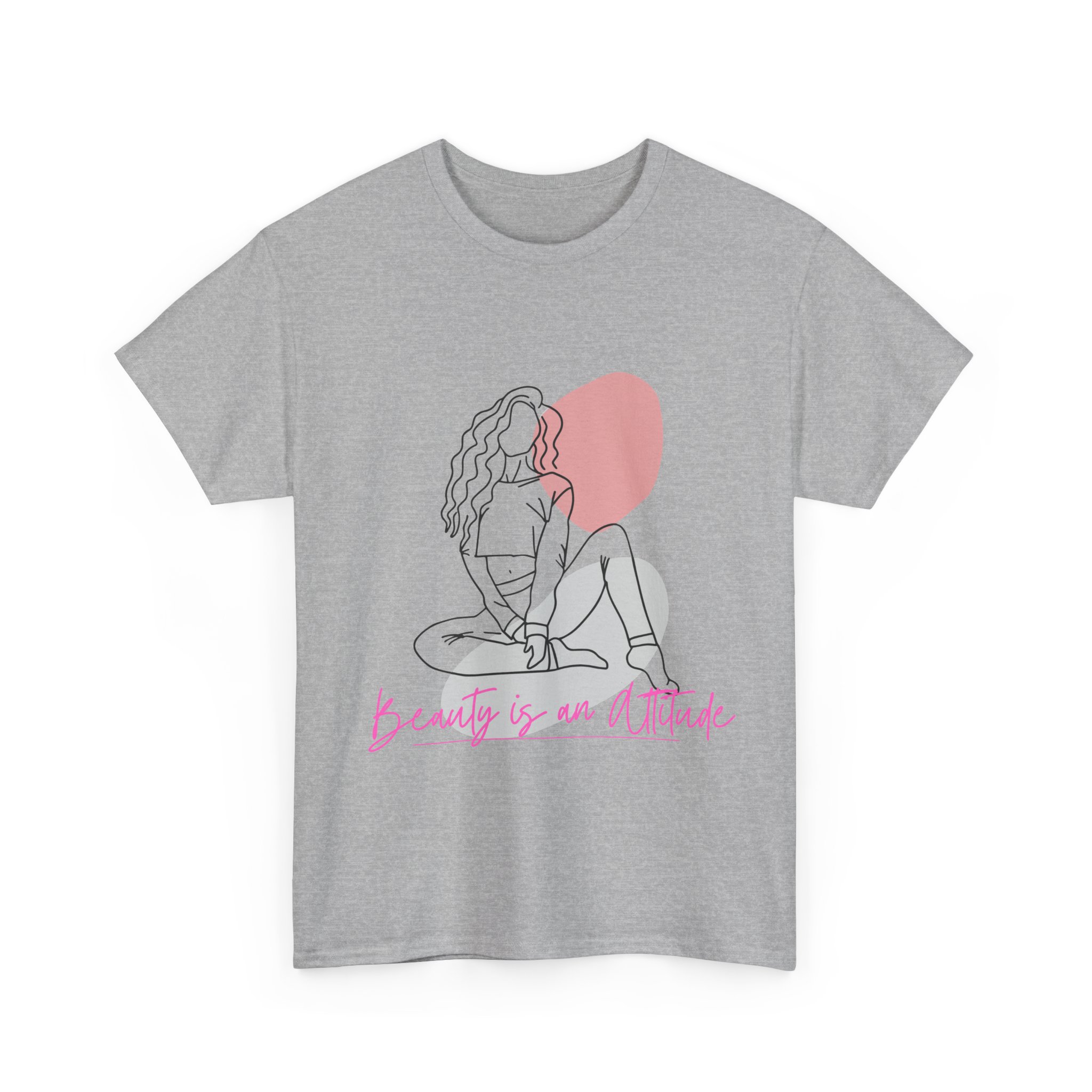 Empowering Quote Tee, Beauty is our Attitude Shirt, Feminine Unisex Cotton Tee, Self-Love Gift, Inspirational Graphic T-shirt, Empowered Women T-Shirt - Image 16