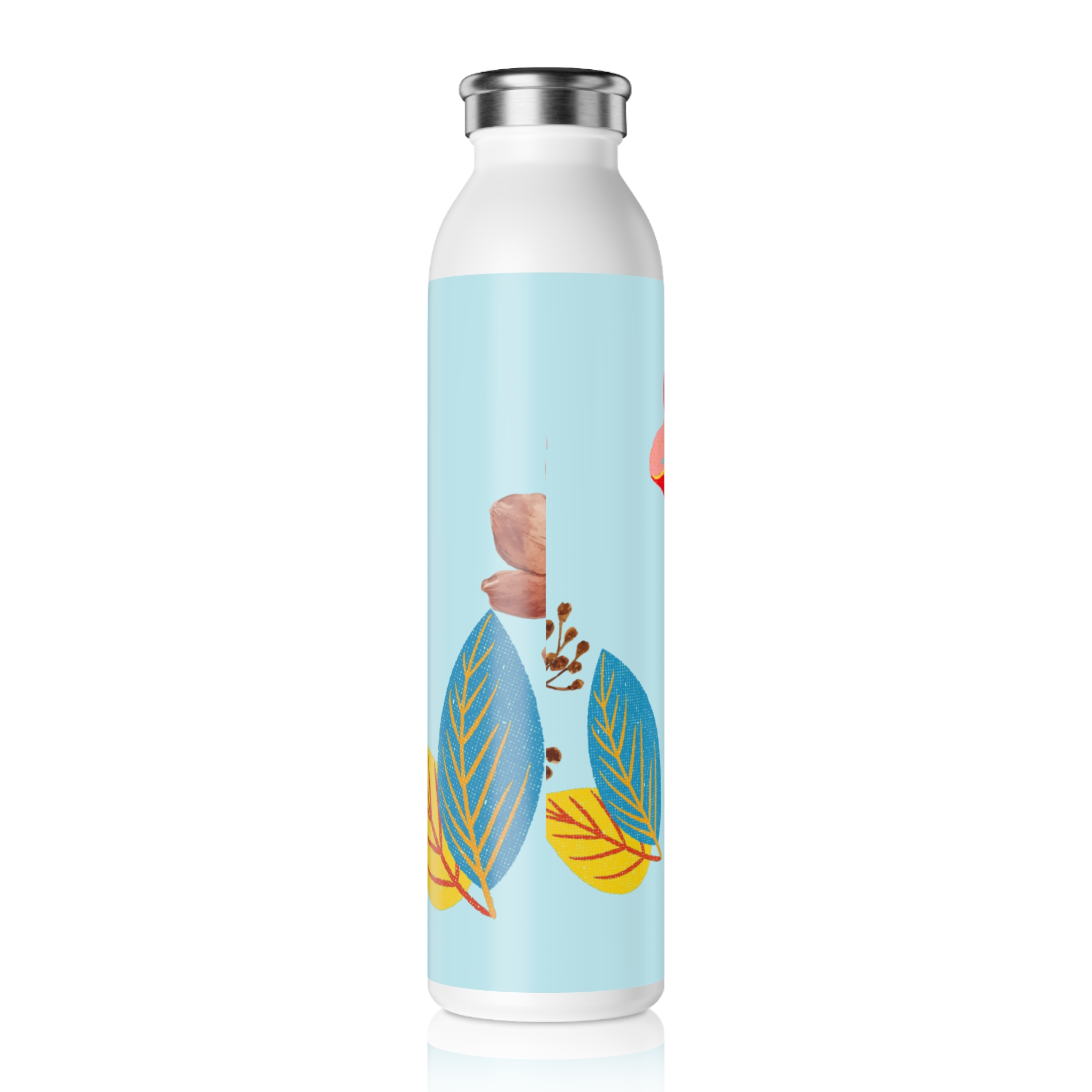 Floral Slim Water Bottle | Eco-Friendly Hydration, Perfect for Summer Picnics, Outdoor Adventures, Gym, Travel, Gifts, Floral Design - Image 4