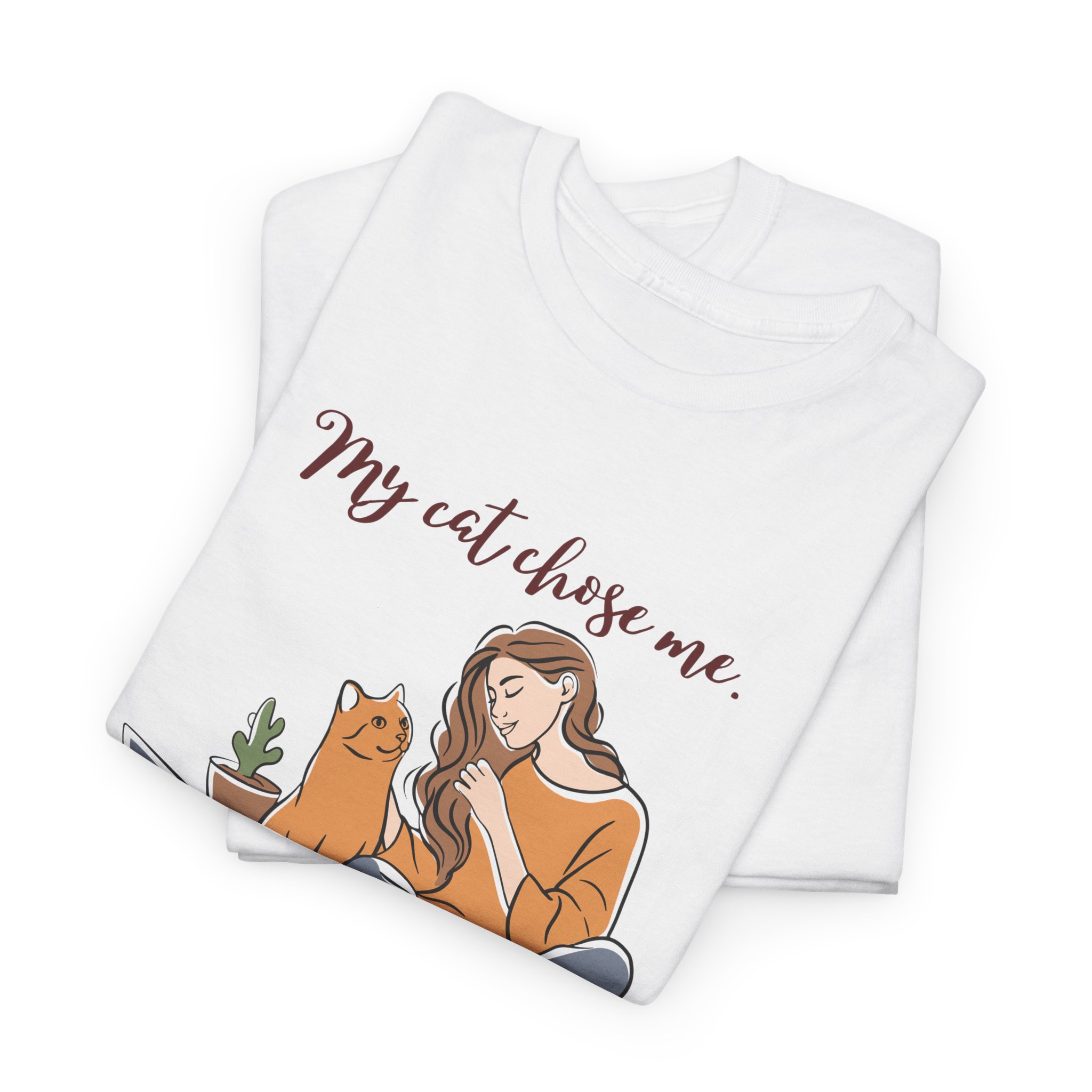 Cat Lovers Tee, Cozy Cotton T-Shirt, Casual Gift for Cat Owners, Gift for Cat Lovers, Animal Lover Apparel, T-Shirt - Image 5