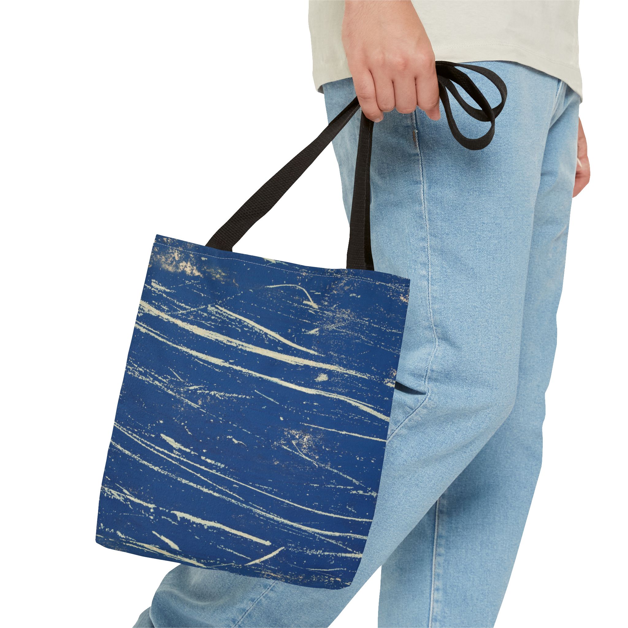 Abstract Pattern Tote Bag - Stylish Eco-Friendly Carryall, Great for Shopping, Beach Trips, Travel, Gifts! - Image 3