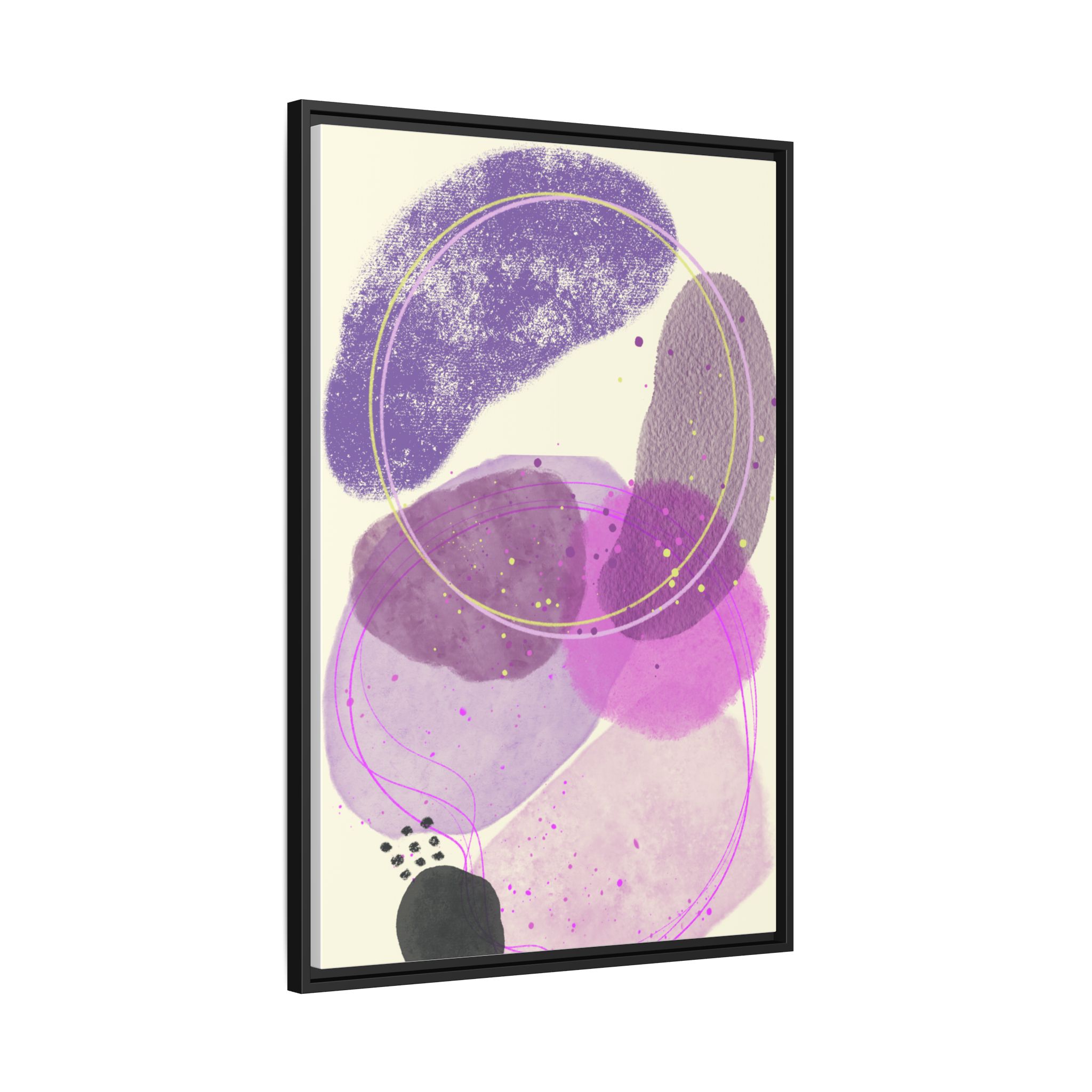 Framed Matte Canvas Art, Abstract Wall Decor, Boho Home Decoration, Stylish Gift for Art Lovers, Modern Living Room Accent - Image 2