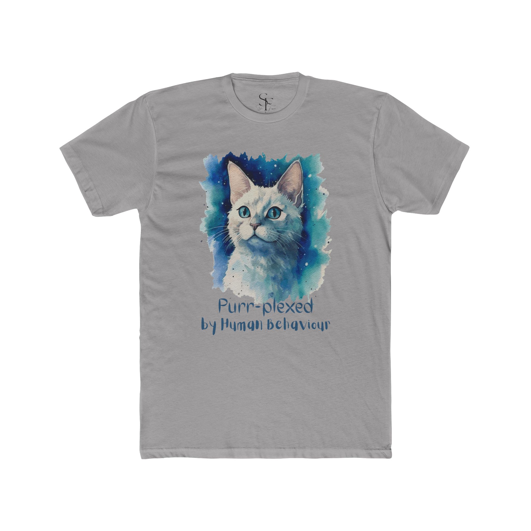 Purr-fectly Puzzled Cat Tee, Cat Lover Shirt, Gift for Pet Owners, Cozy Animal T-Shirt, Fun Cat Appreciation Tee - Image 7