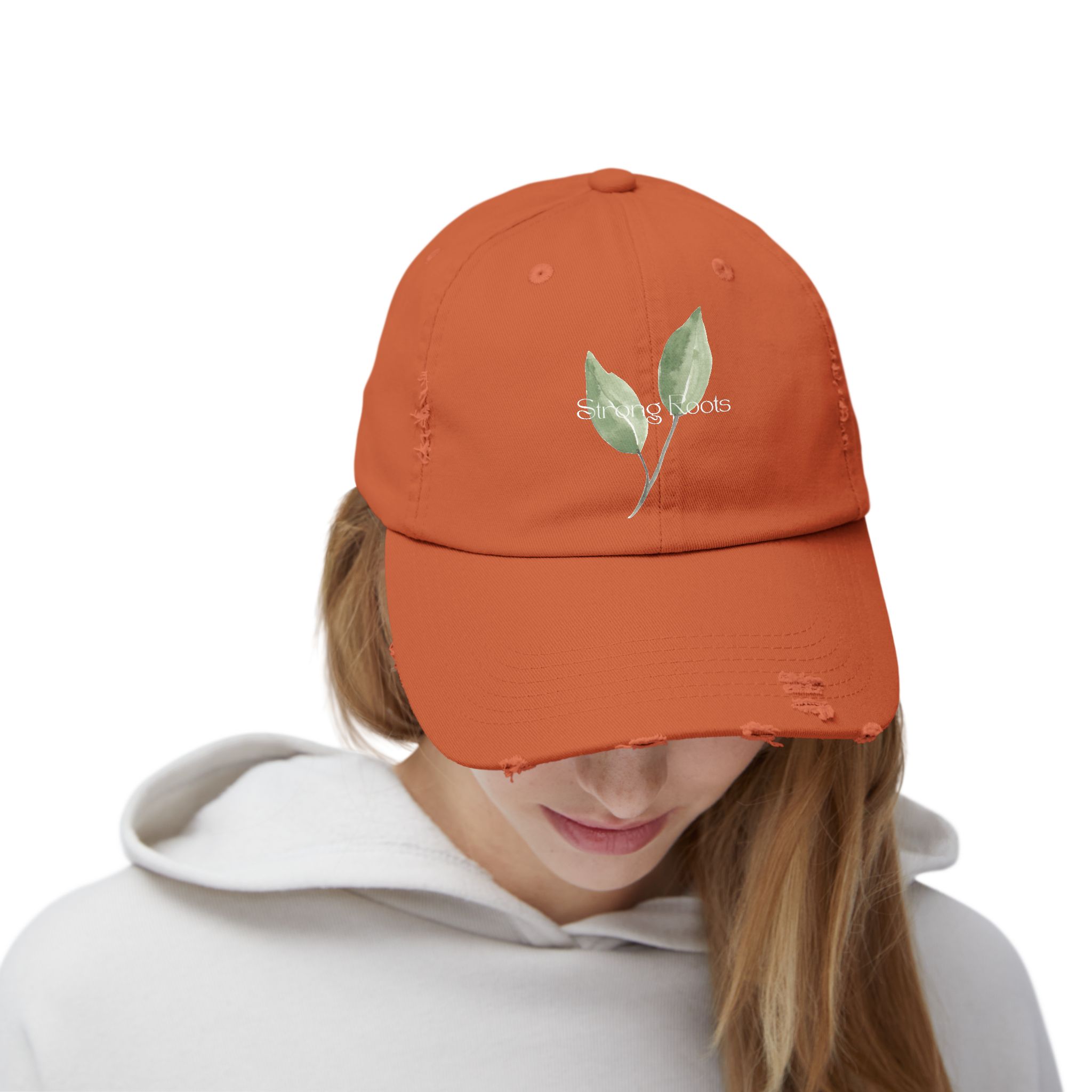 Distressed Cap with Leaf Design, Casual Hat, Trendy Headwear, Gifts for Nature Lovers, Summer Accessory, Outdoor Events - Image 12