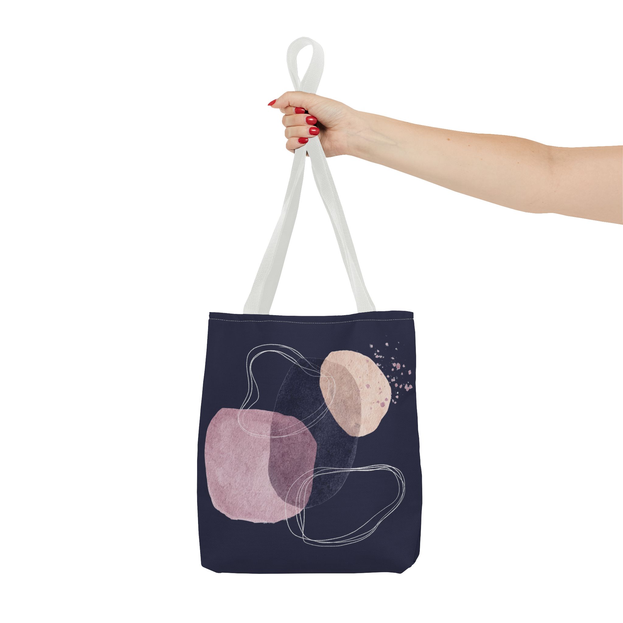 Chic Abstract Tote Bag for Everyday Use, Art Lover Gift, Stylish Shopping Bag, AOP Bag, Minimalist Canvas Tote - Image 16