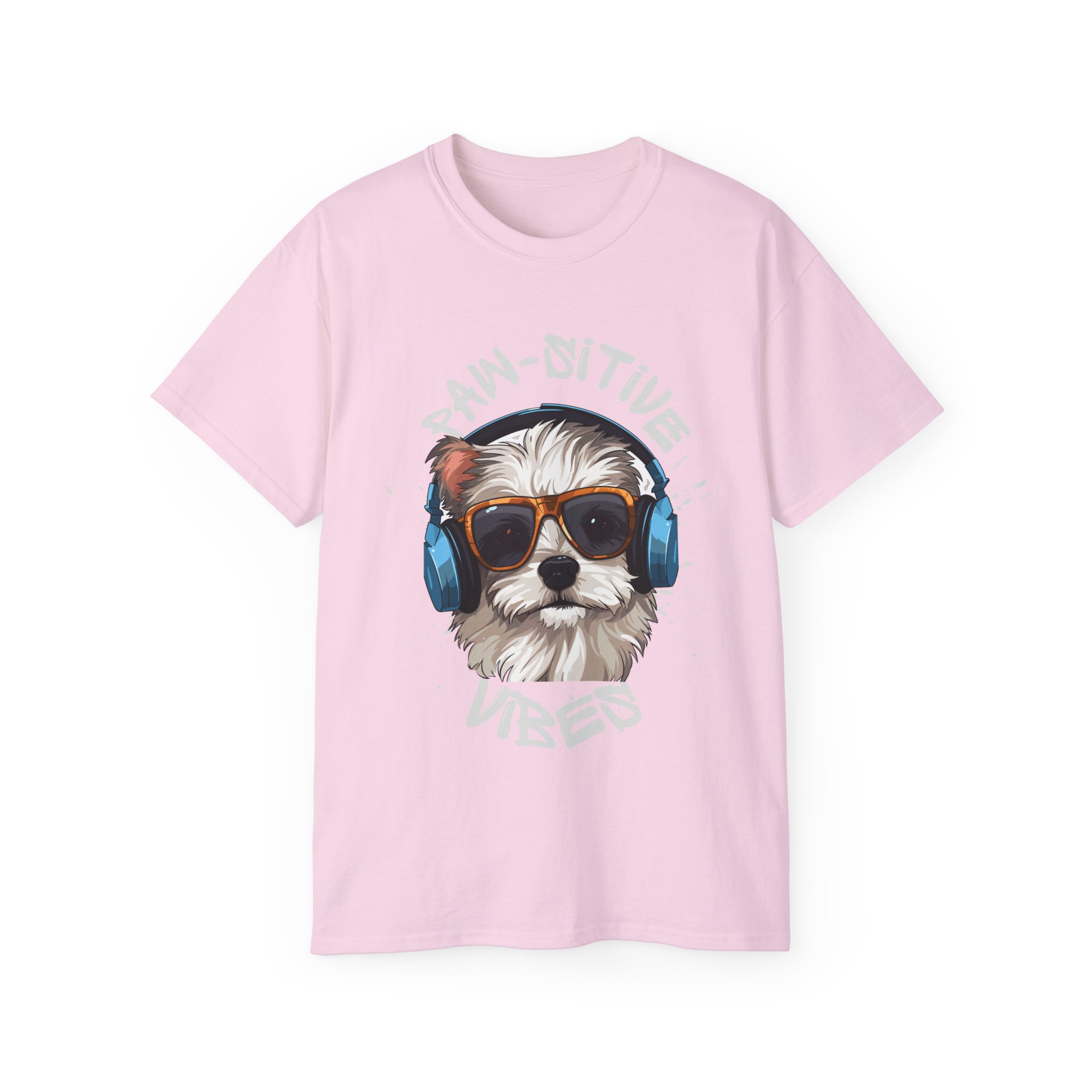 Positive Vibes Dog Tee - Cute Pet Lover Tee, Animal Lover Gift, Unisex Party Top, Fun Dog Apparel, Summer Casual Wear, T-Shirt for Women - Image 38
