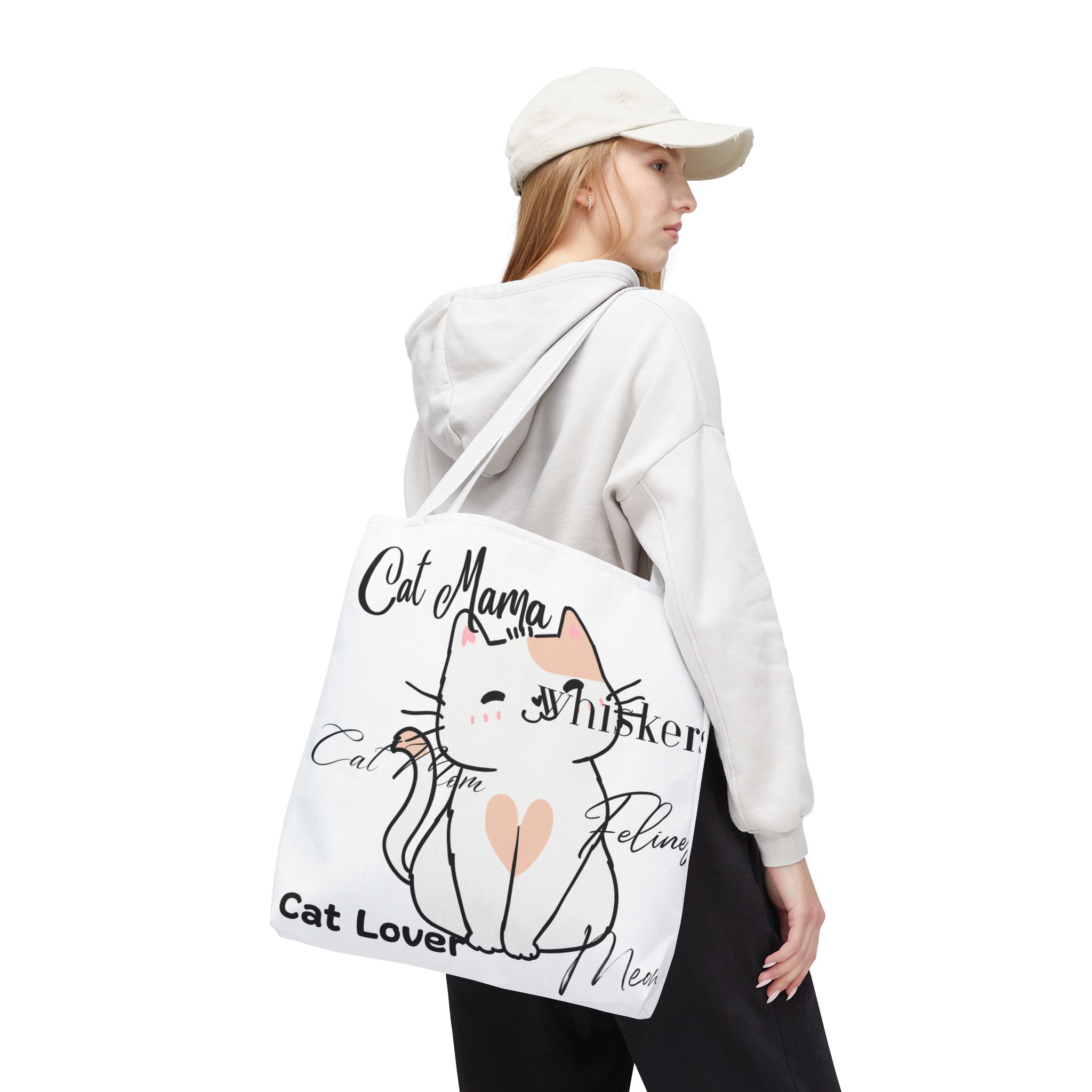 Cat Lover Tote Bag - Perfect Gift for Cat Moms, Animal Enthusiasts, Pet Lovers, Unique Cat-themed Accessory, Ideal for Everyday Use - Image 26