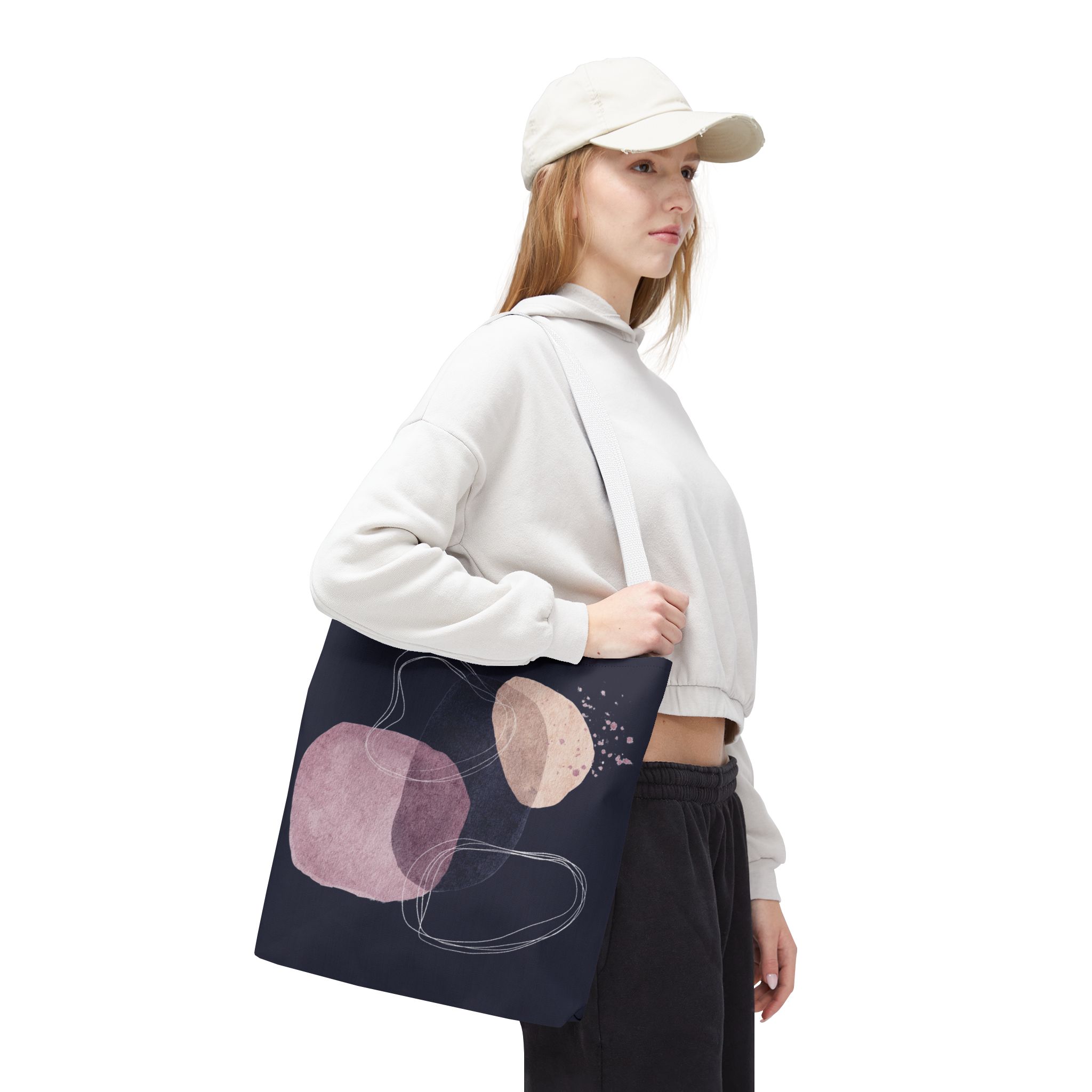 Chic Abstract Tote Bag for Everyday Use, Art Lover Gift, Stylish Shopping Bag, AOP Bag, Minimalist Canvas Tote - Image 21