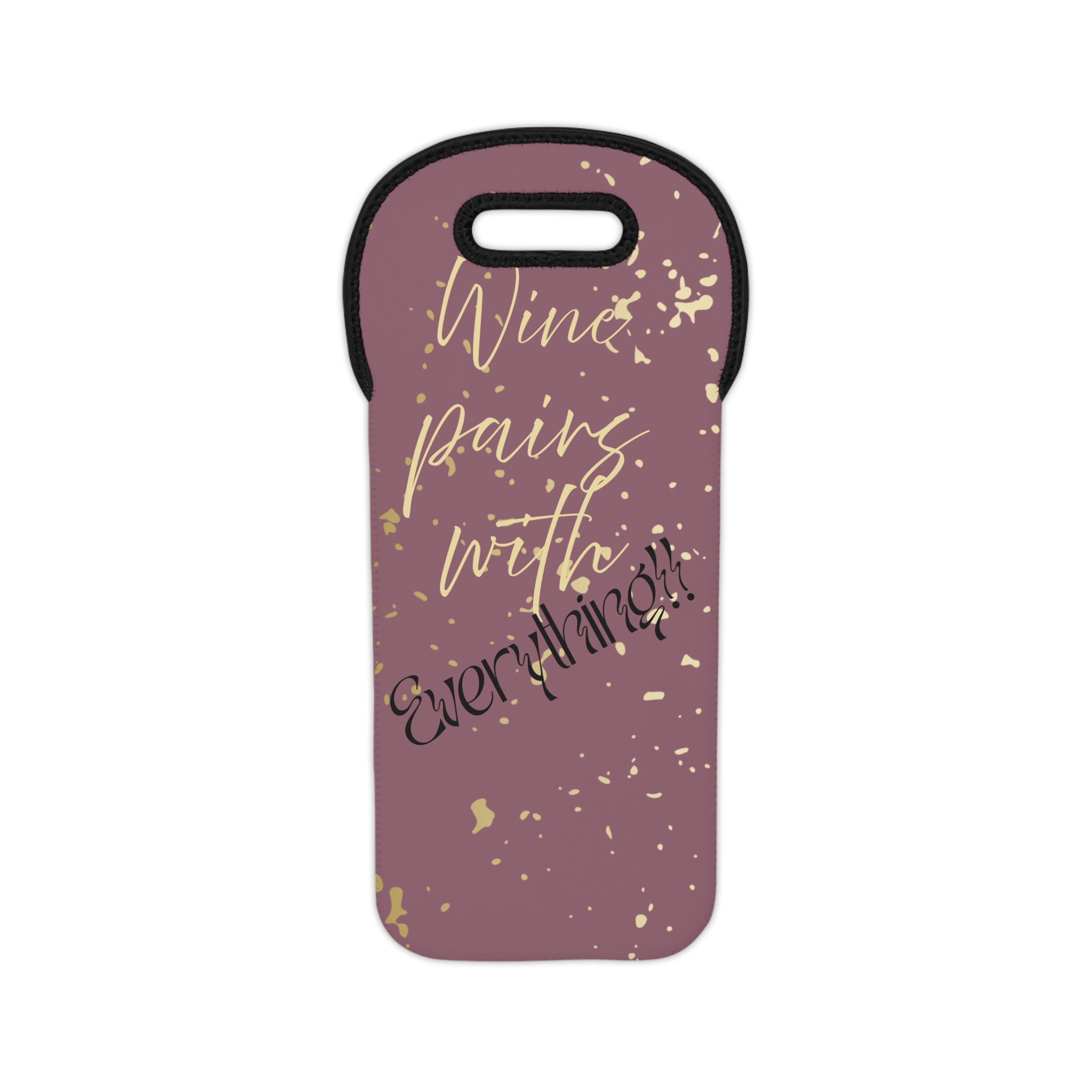 Chic Wine Tote with Fun Quote for Gifting, Perfect for Parties, Weddings, and Wine Lovers, Stylish Drink Carrier - Image 2