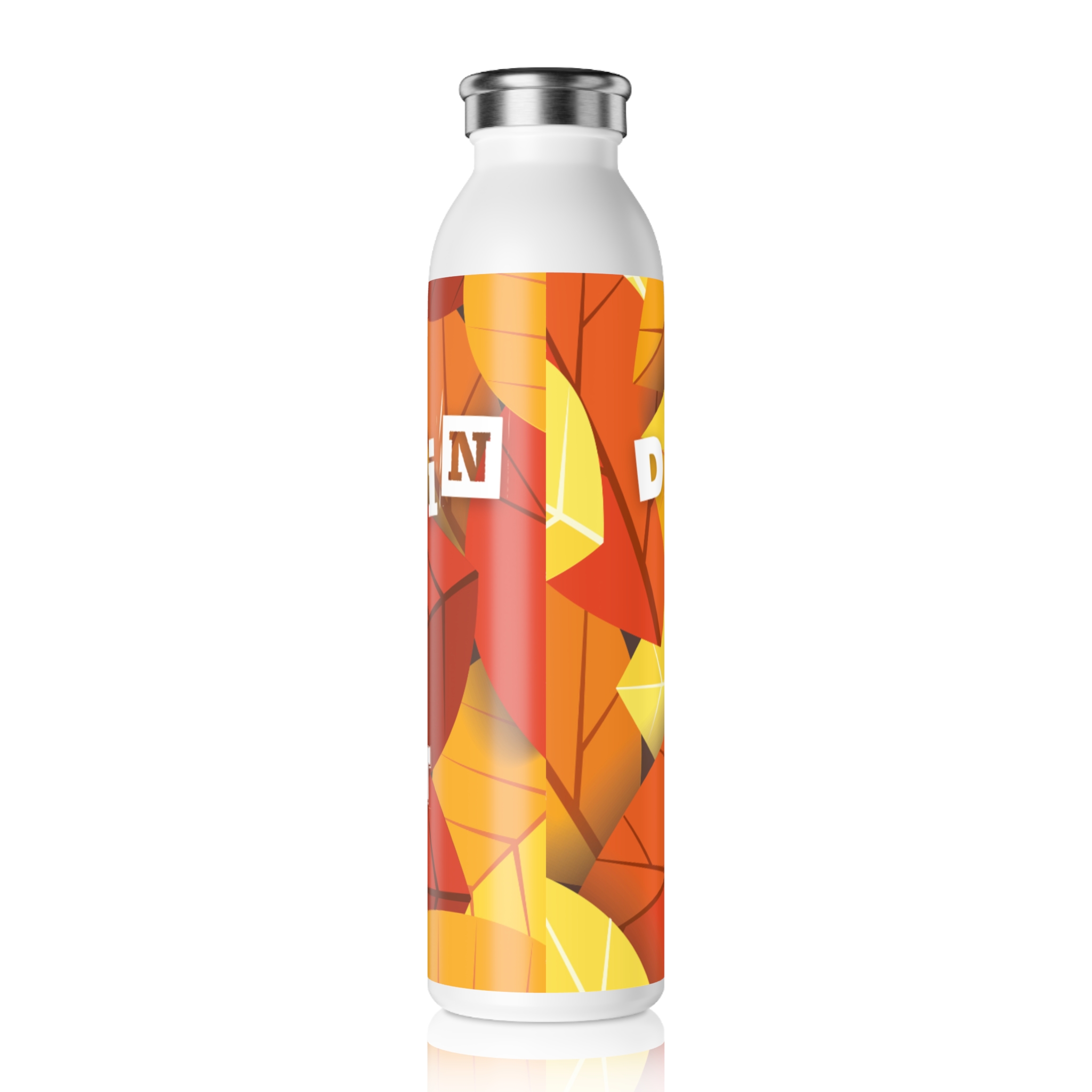 Autumn-Inspired Slim Water Bottle - Drink in the Moment, Perfect for Yoga, Hiking, Gifts for Outdoor Lovers, Eco-Friendly Hydration - Image 4