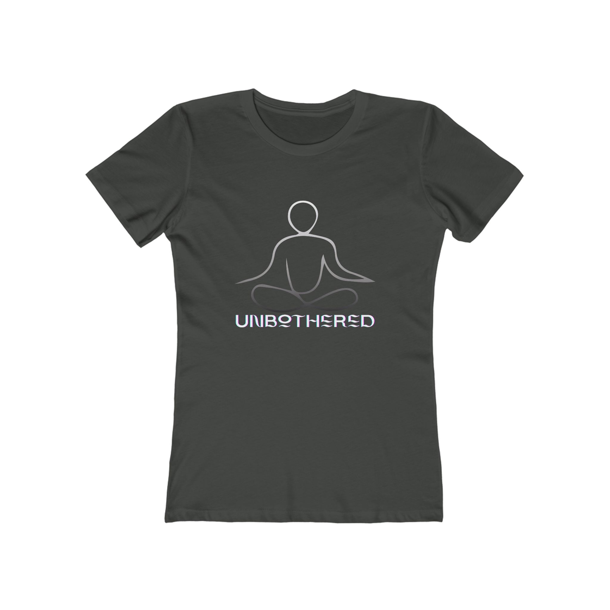 Unbothered Boyfriend Tee for Women | Relaxed Fit Graphic T-Shirt, Gift for Her, Casual Wear, Mindfulness Apparel, Zen Design, T-Shirt for Women - Image 6