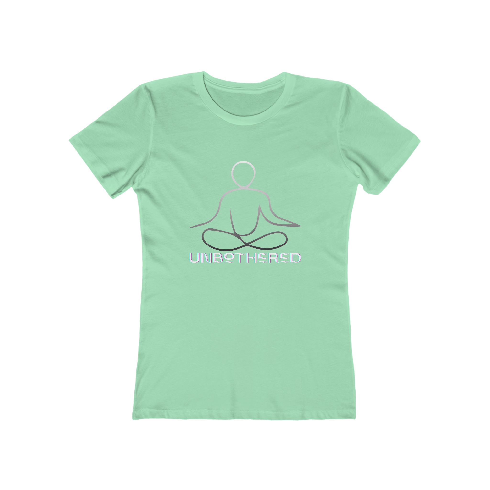 Unbothered Boyfriend Tee for Women | Relaxed Fit Graphic T-Shirt, Gift for Her, Casual Wear, Mindfulness Apparel, Zen Design, T-Shirt for Women - Image 8