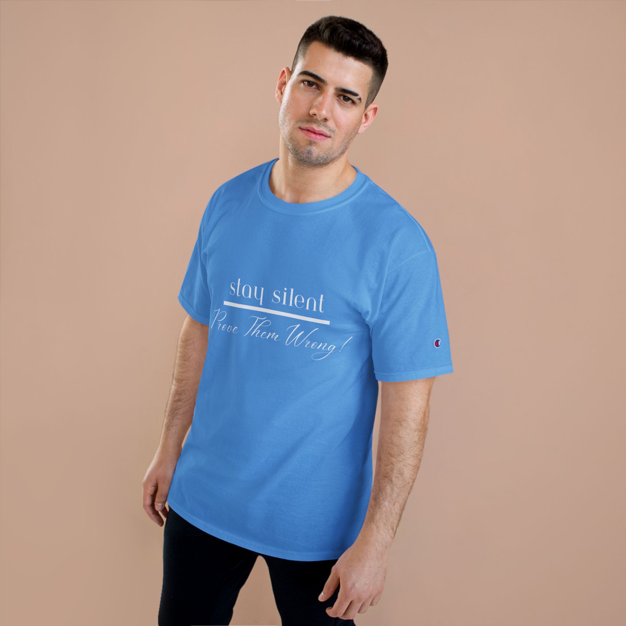 Stay Silent Champion T-Shirt, Motivational Tee, Casual Wear, Gift for Teens, Summer Fashion, Inspirational Quote, Unisex Tee, T-Shirt for Men and Women - Image 19