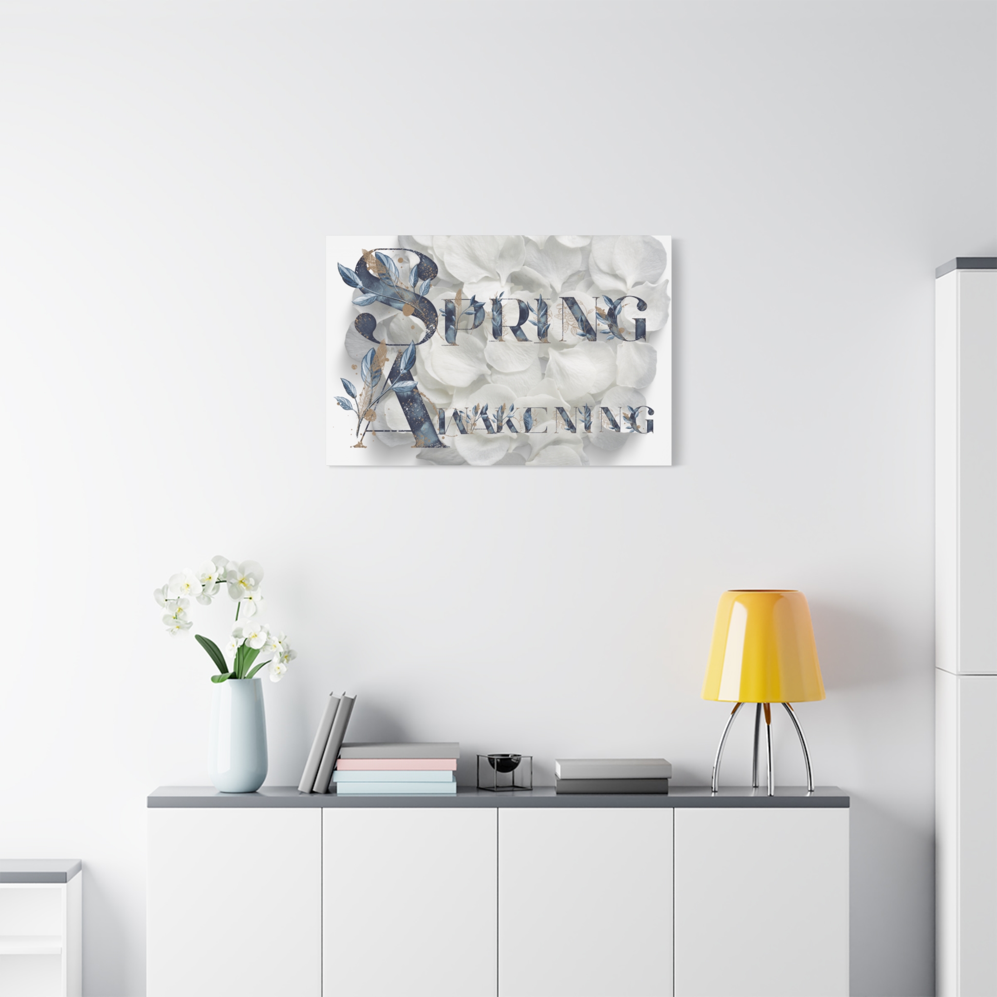 Spring Awakening Matte Canvas Art, Floral Wall Decor, Minimalist Home Decor, Gift for Spring, Nature-Inspired Art - Image 3