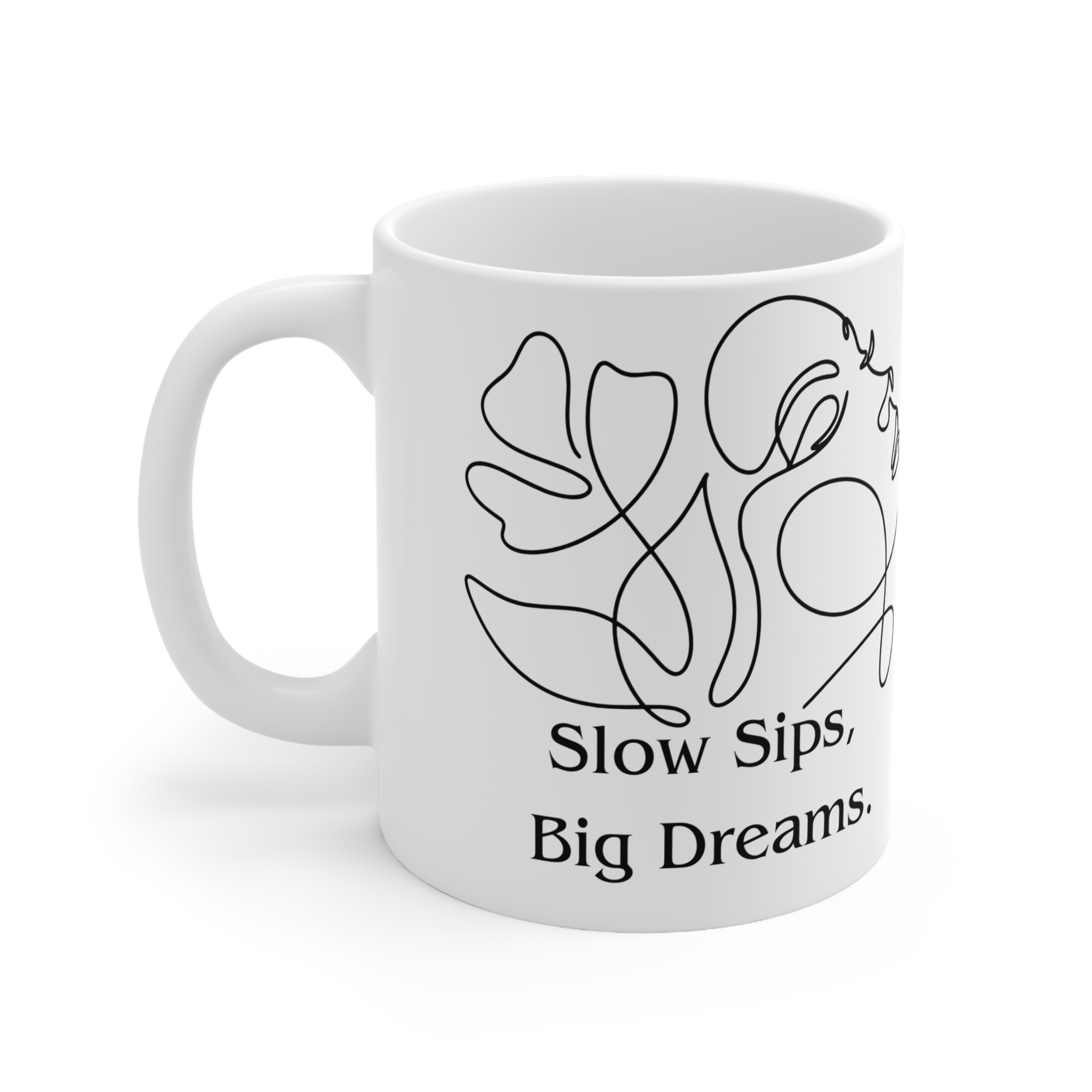 Ceramic Coffee Cup with Inspirational Quote, Perfect for Gifts, Home, Art Lovers, and Daily Motivation, 11oz, 15oz