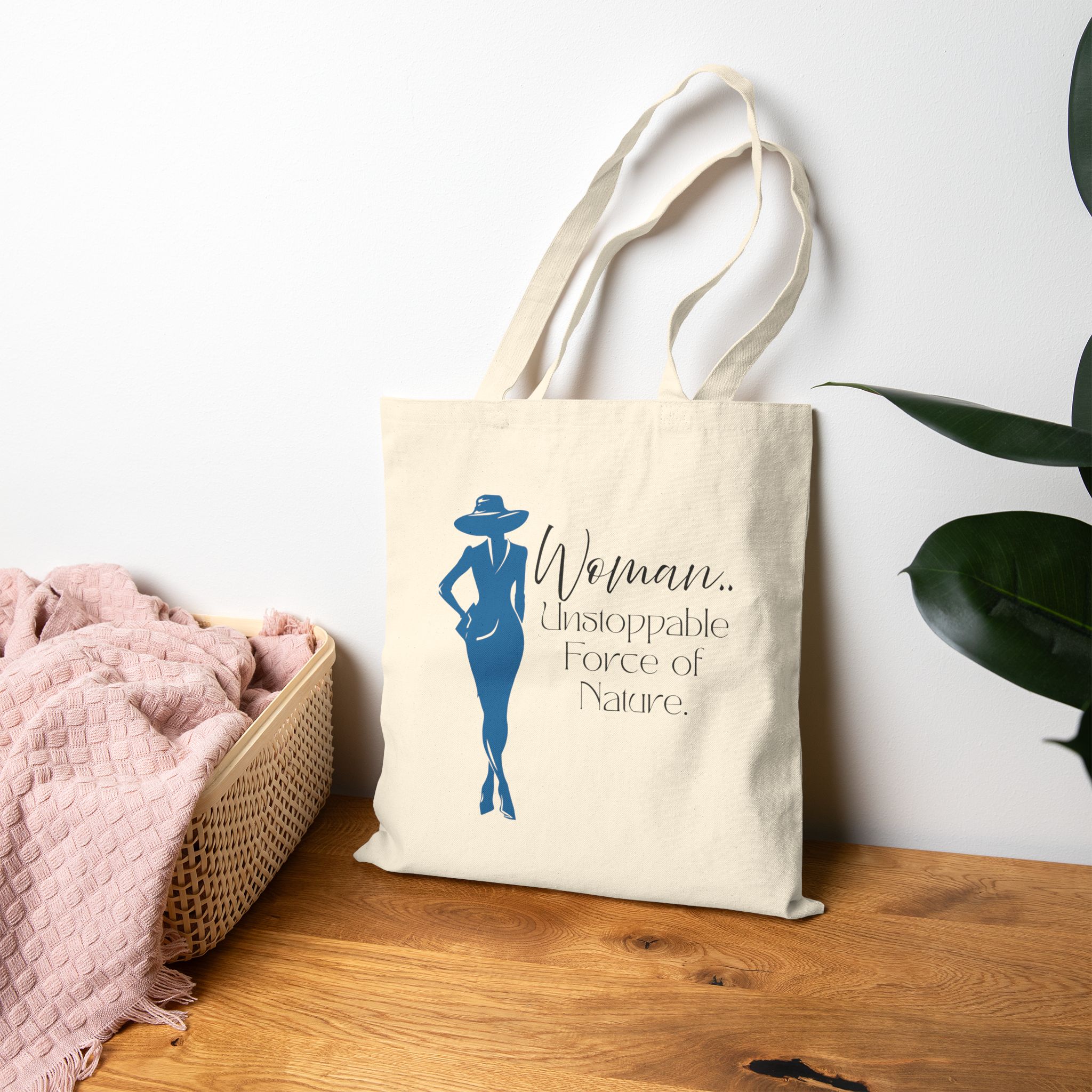 Empowering Woman Tote Bag | Reusable Grocery Bag, Stylish Tote, Gift for Her, Eco-Friendly Bag, Inspirational Design