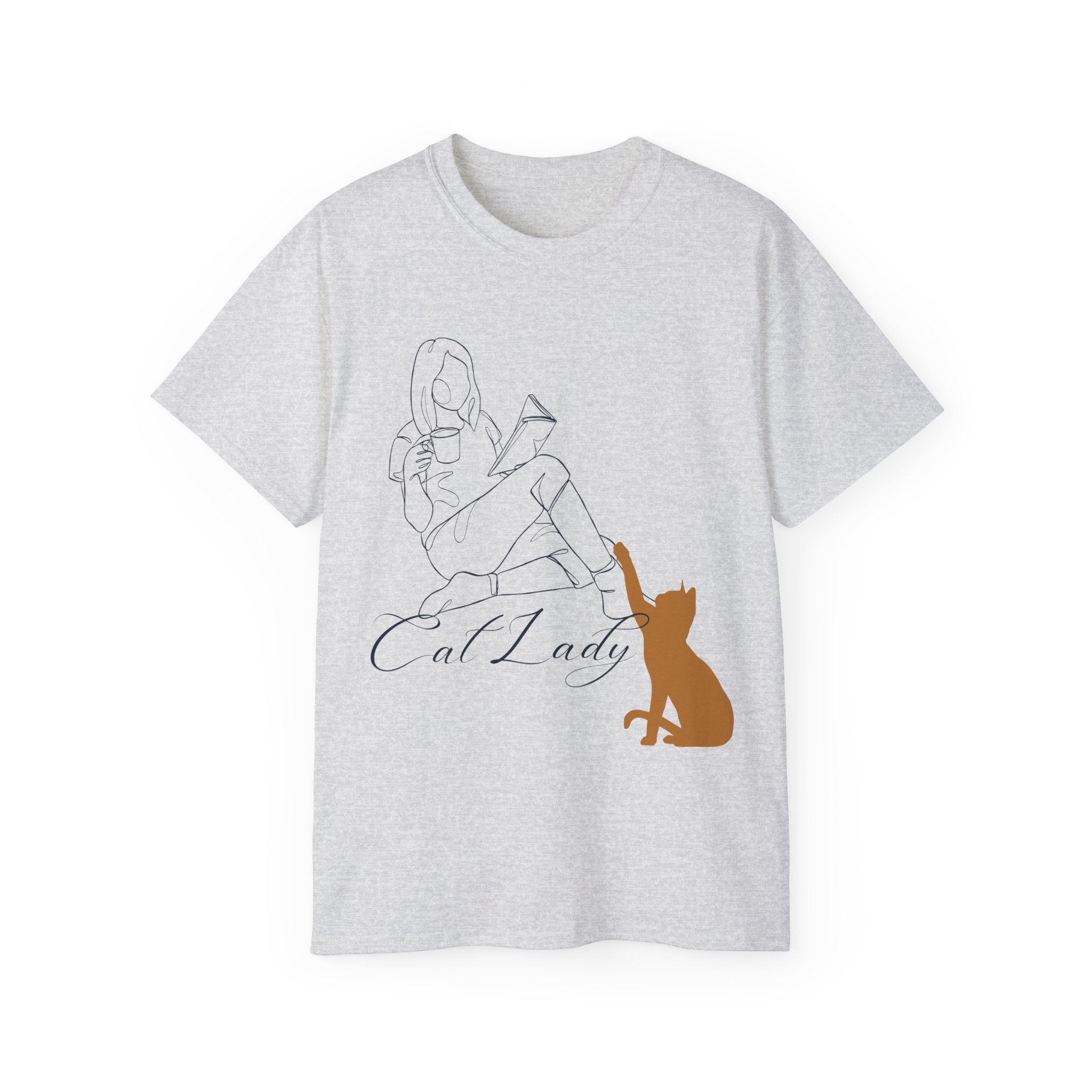 Cat Lady Ultra Cotton Tee, Cat Lover Gift, Pet Owner's Shirt, Unique Casual Tee, Gift for Her, Cute Animal Tee, Animal Lover T-Shirt - Image 6