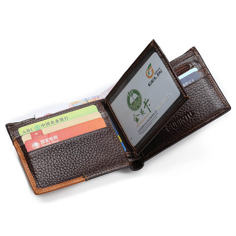 Personality stitching men's wallet - Image 3