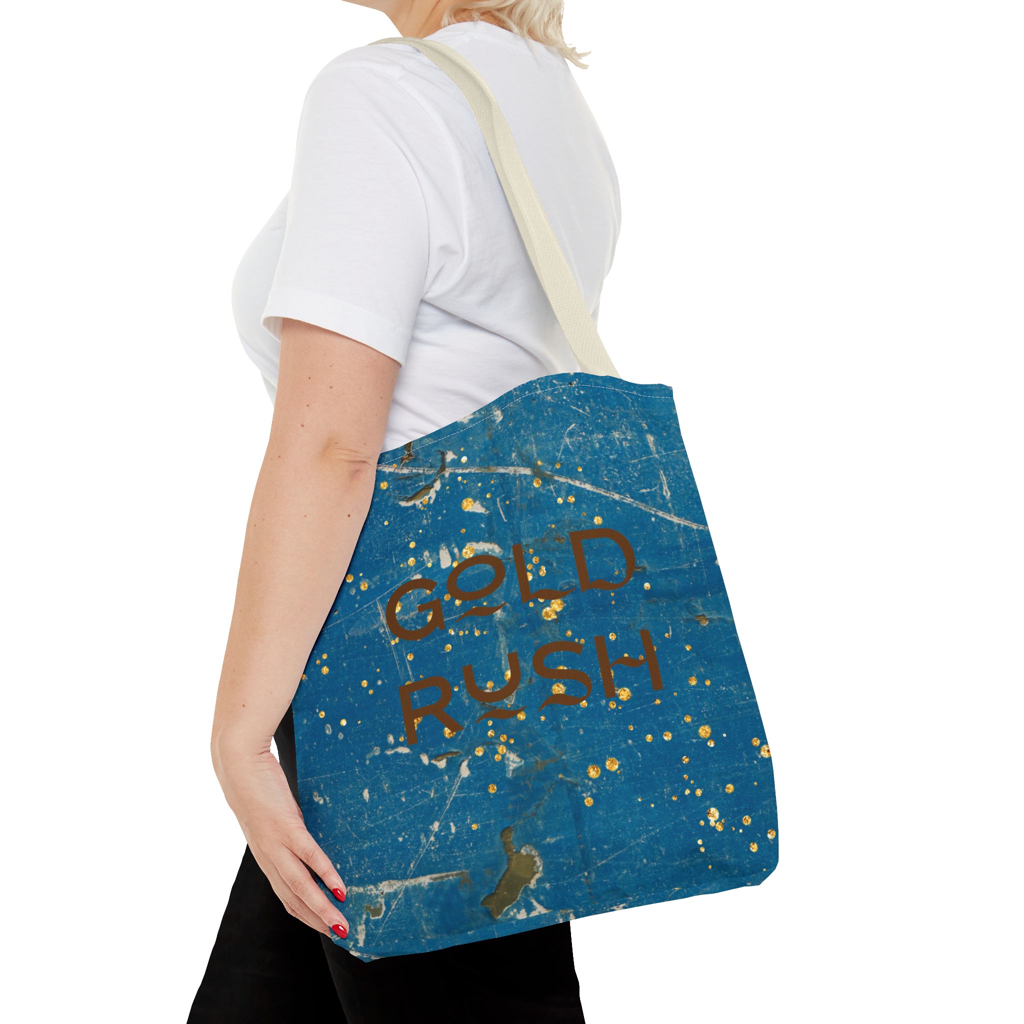 Stylish Tote Bag - Gold Rush Design | Eco-Friendly Shopping, Beach Bag, Chic Handbag, Gift Idea, Statement Accessory - Image 27