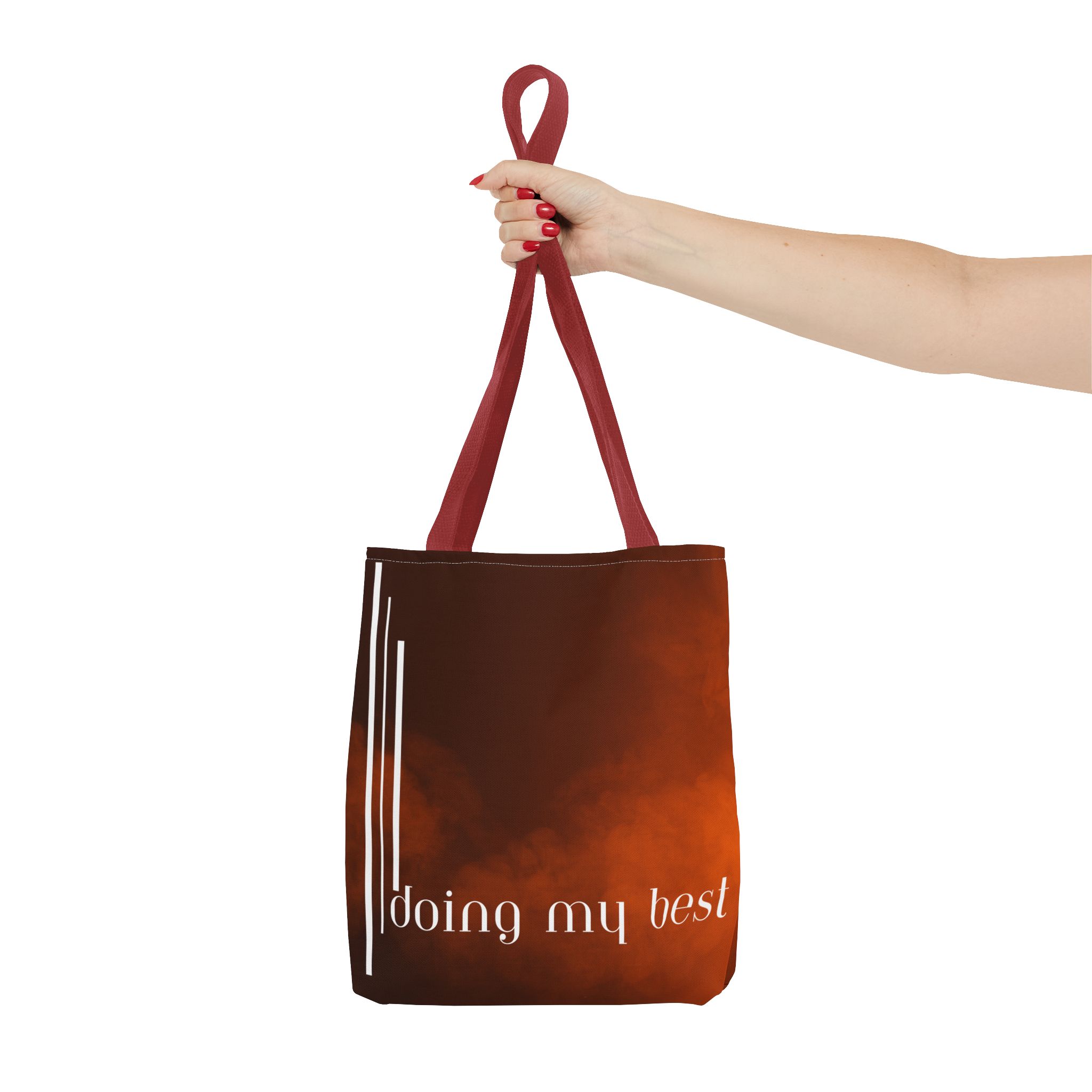 Bohemian Tote Bag - 'Doing My Best' All-Over Print | Eco-Friendly Fashion, Gift for Students, Daily Use, Boho Style, Motivational Bag - Image 35